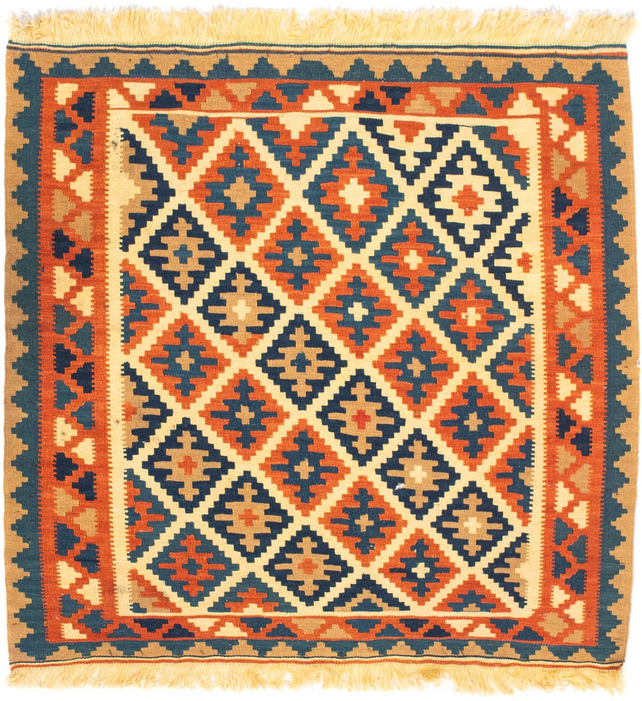 morgenland Wollteppich »Kelim - Oriental quadratisch - 100 x 100 cm - beige günstig online kaufen