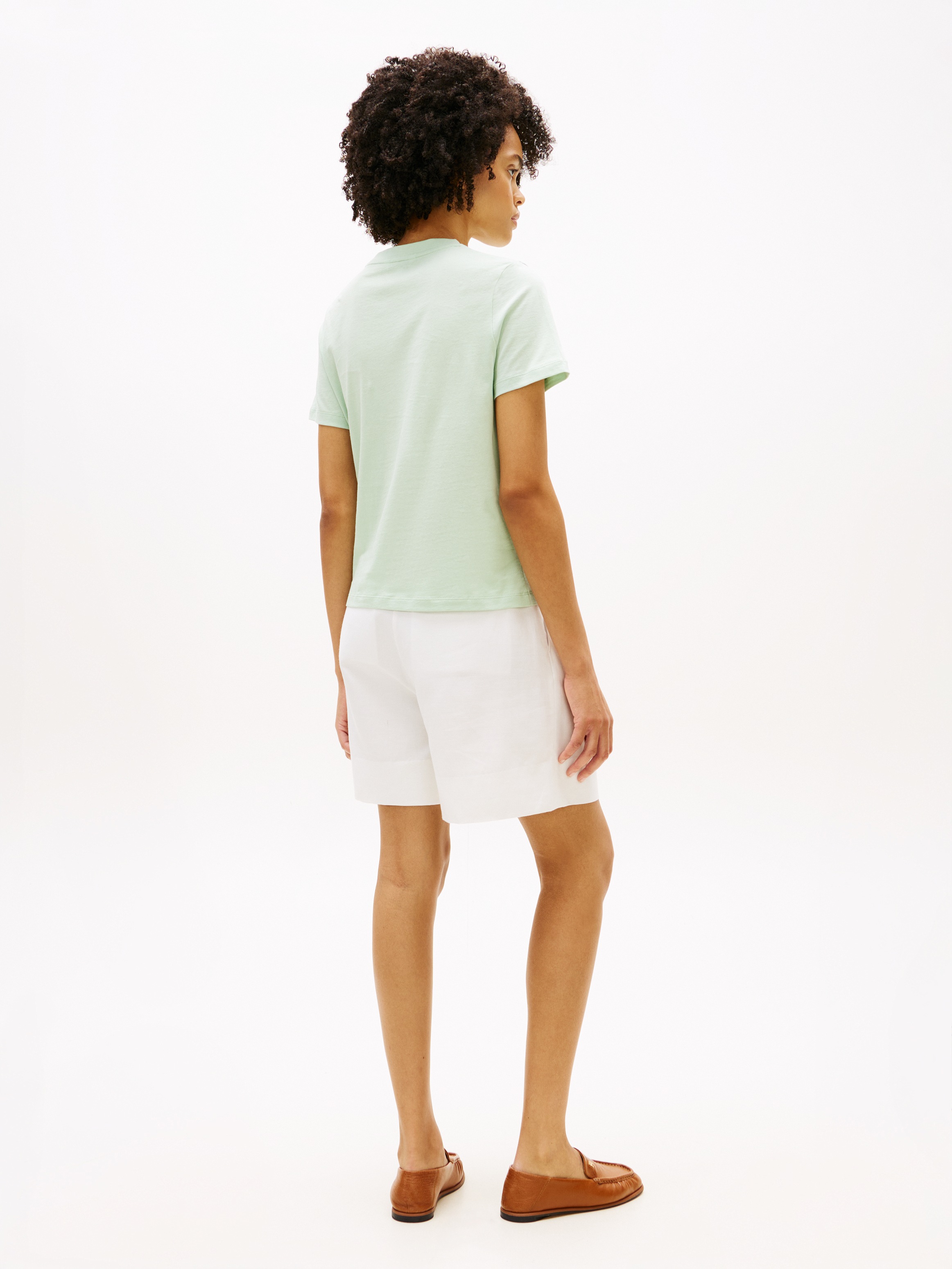 Tommy Hilfiger Kurzarmshirt »REG CORP LOGO C-NK SS« Baumwolle