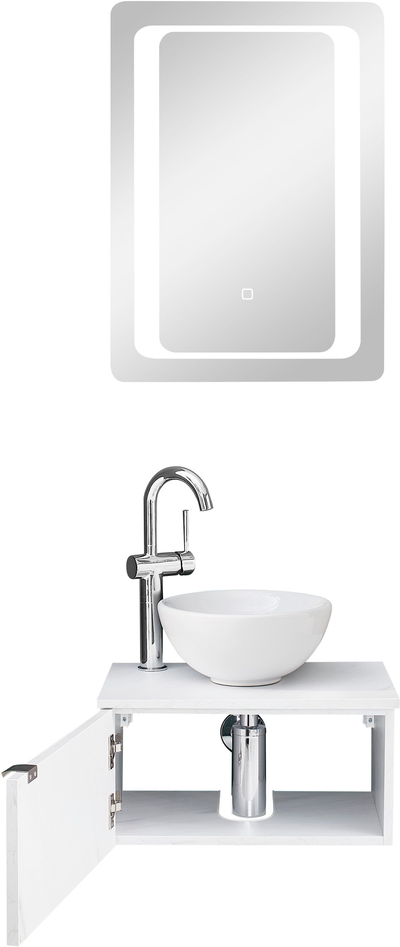 Saphir Badmöbel-Set »Serie 6915«, (4 St.), Gäste-Bad, 51 cm breit, mit LED- günstig online kaufen