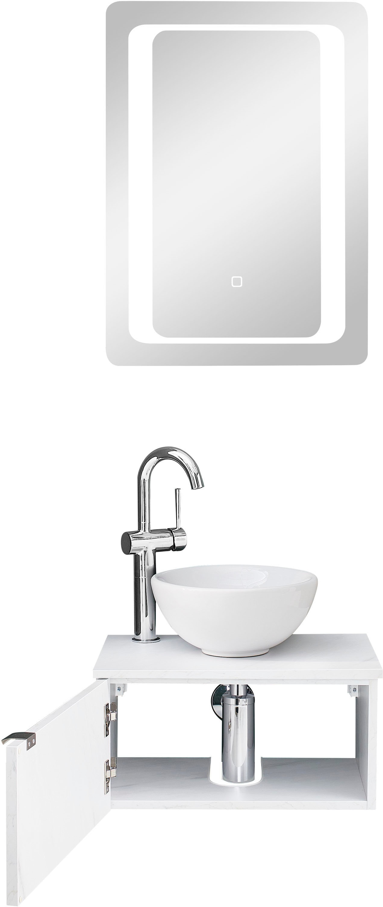 Saphir Badmöbel-Set »Serie 6915« 4 Stk. tlg. Gäste-Bad, 51 cm breit, mit LE günstig online kaufen