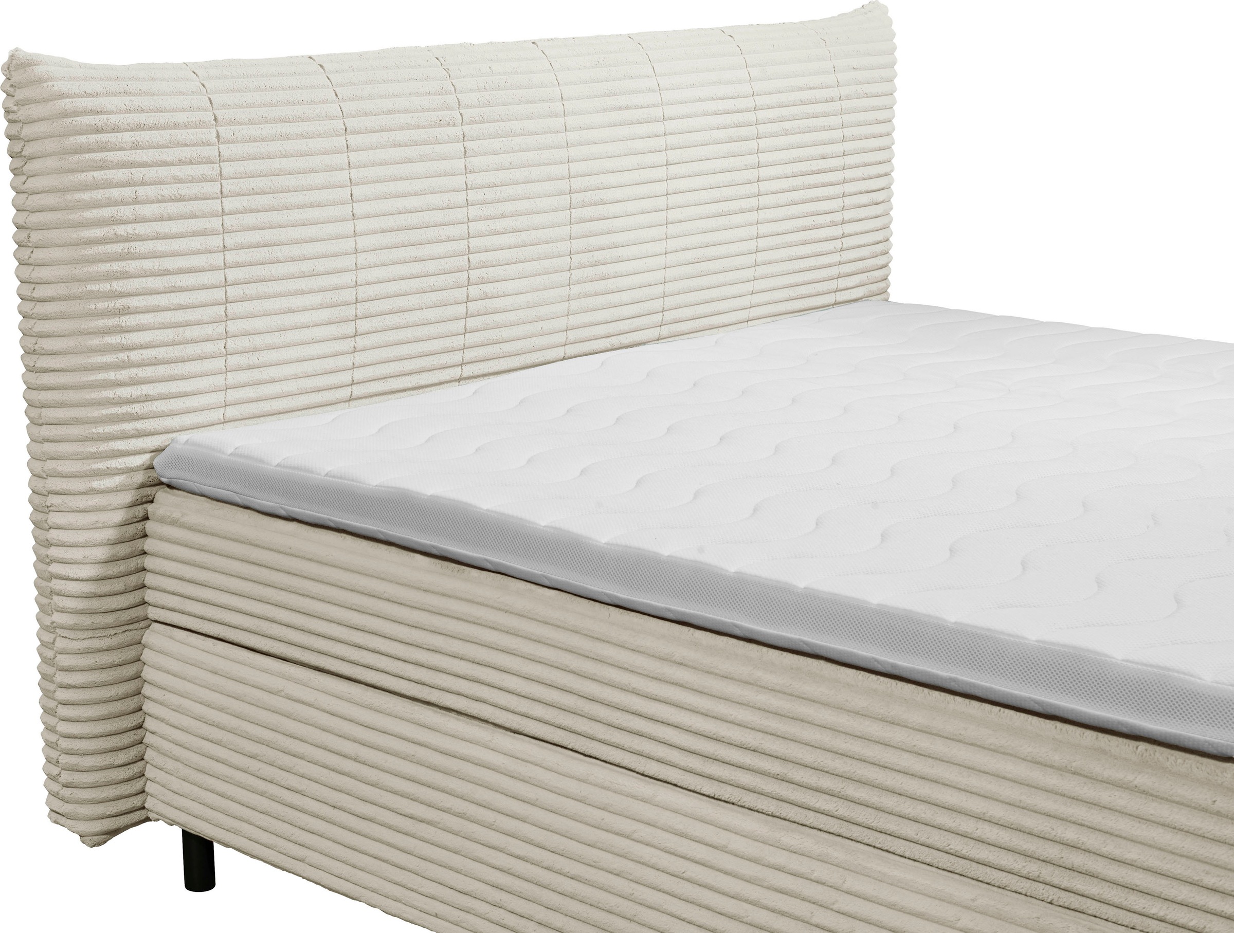 ED EXCITING DESIGN Boxspringbett »Seattle« harte Seite mit Kokosmatte, weiche Seite mit Filzabdeckung