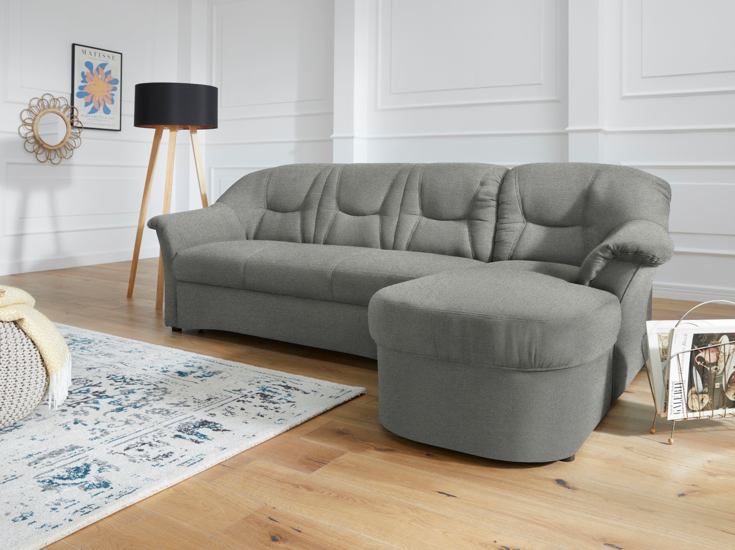 DOMO collection Ecksofa »Sarafina zeitlos und komfortabel, optional mit Fed günstig online kaufen