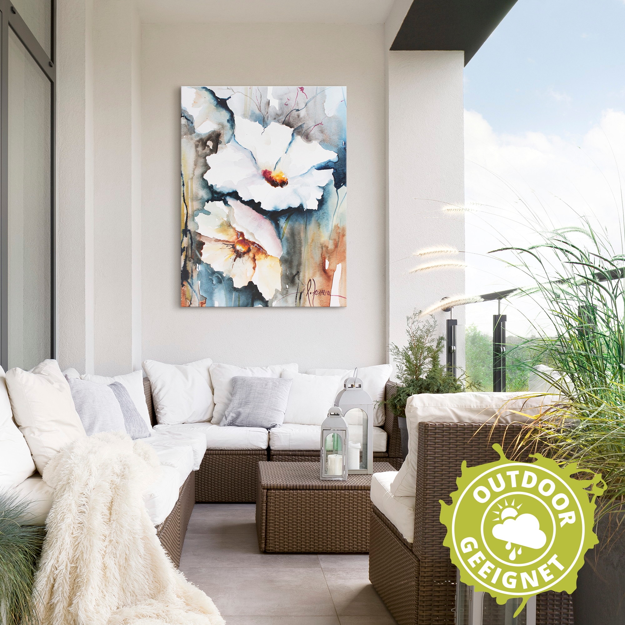 Artland Wandbild »Aquasblüten II«, Blumen, (1 St.), als Alubild, Outdoorbild, Leinwandbild, Poster in verschied. Größen