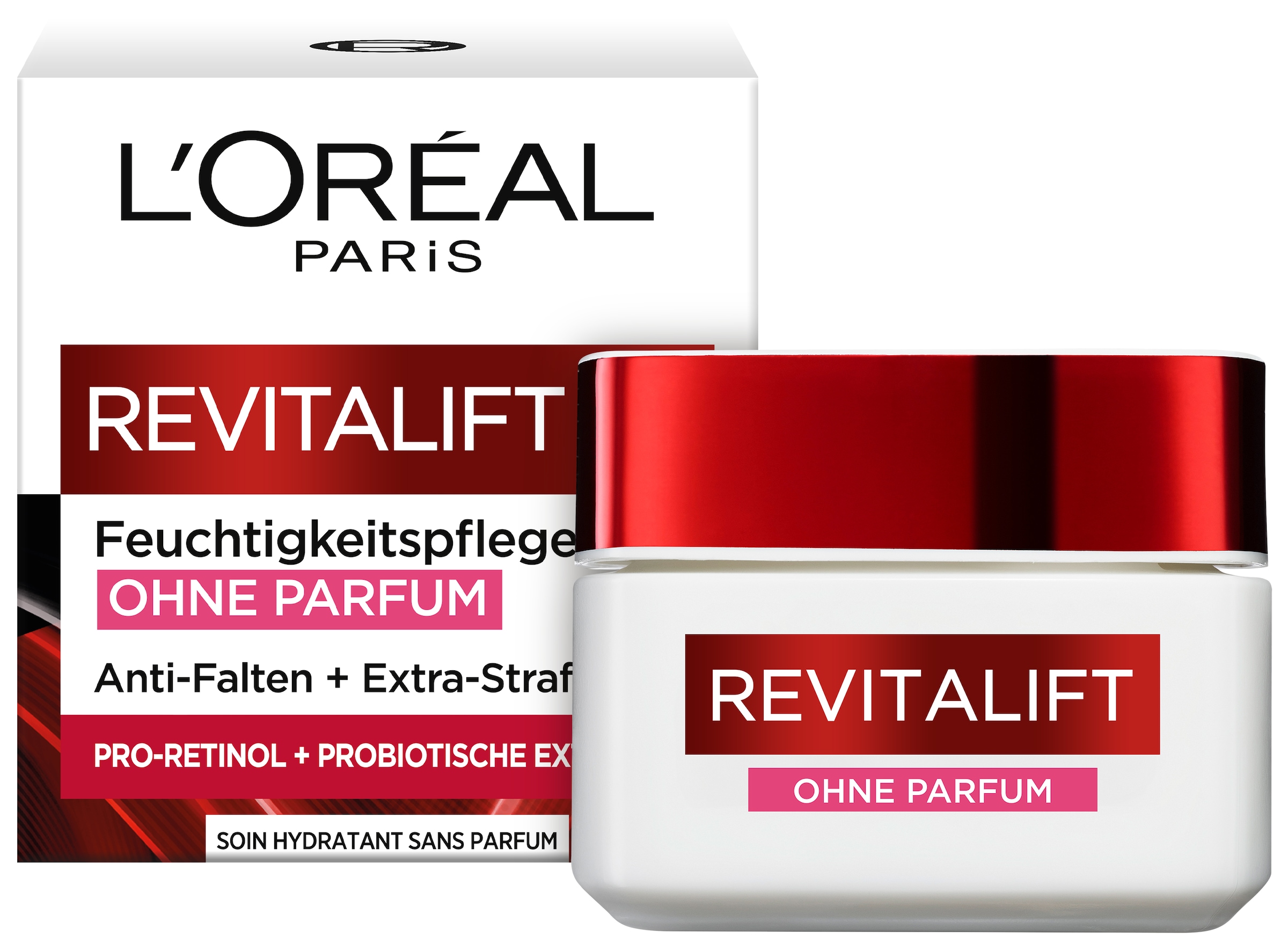 L'ORÉAL PARIS Feuchtigkeitscreme »REVITALIFT KLASSIK OHNE PARFUM« für sensitive Haut, ohne Parfüm und Alkohol, mildert Falten,