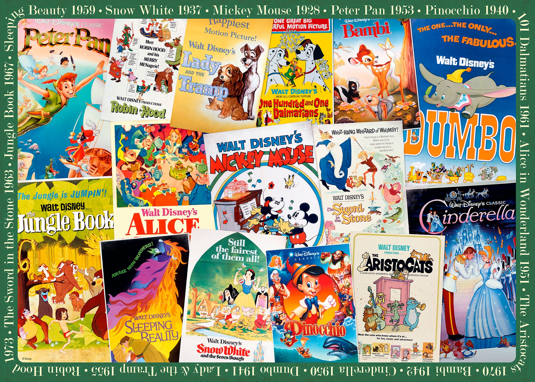 Ravensburger Puzzle »Disney Classics, Vintage Movie Poster«, Made in Germany