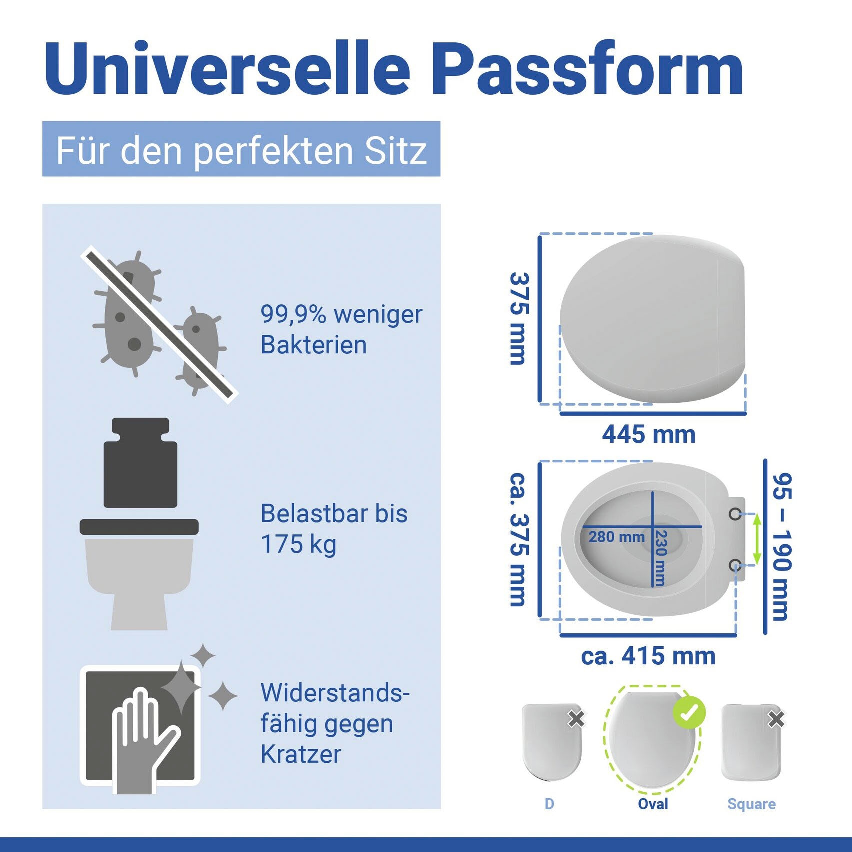 WENKO WC-Sitz »Samos Concrete«