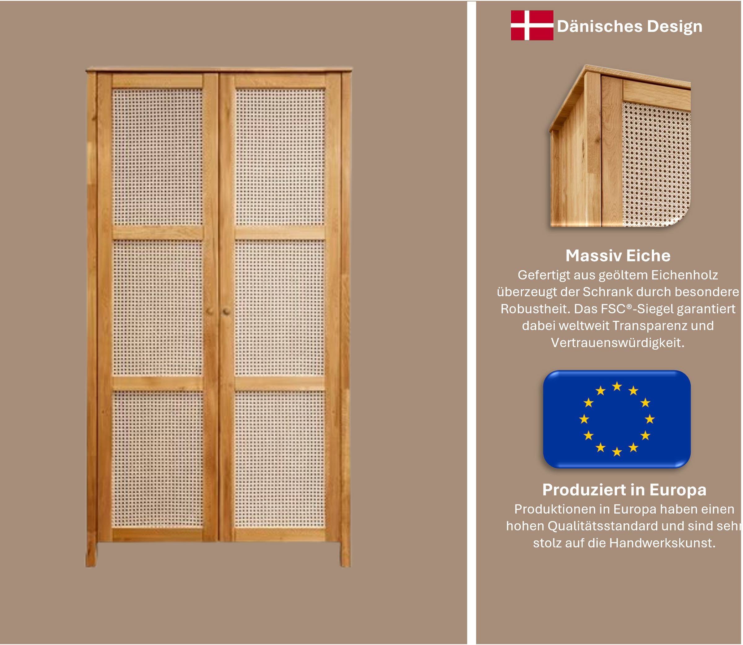 Home affaire Drehtürenschrank »Hällevik, Kleiderschrank, Aufbewahrung, Stau günstig online kaufen