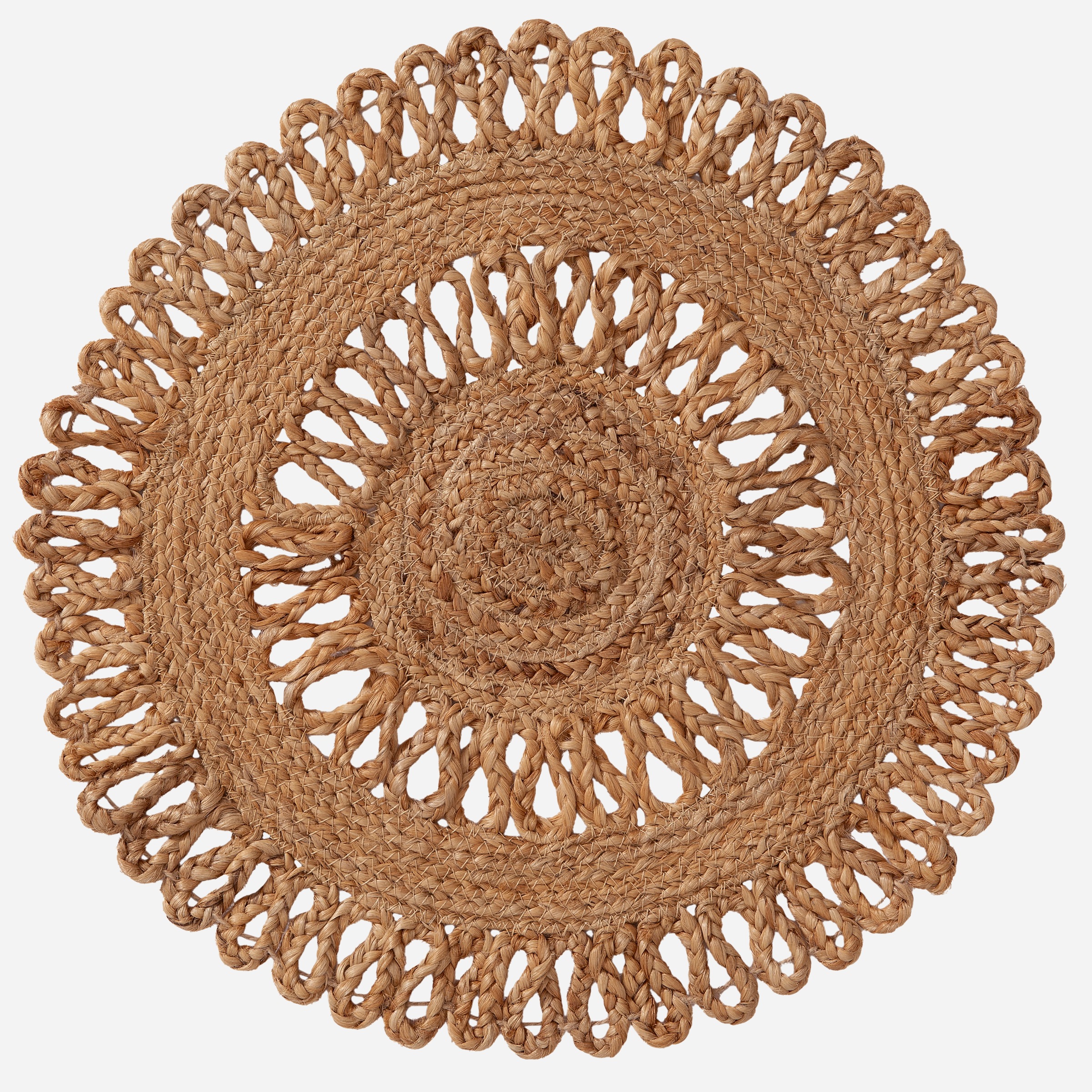 my home Platzset »Aimka«, (Set, 2 St., 2 Stück), Handgefertigt, 35x35, rund günstig online kaufen