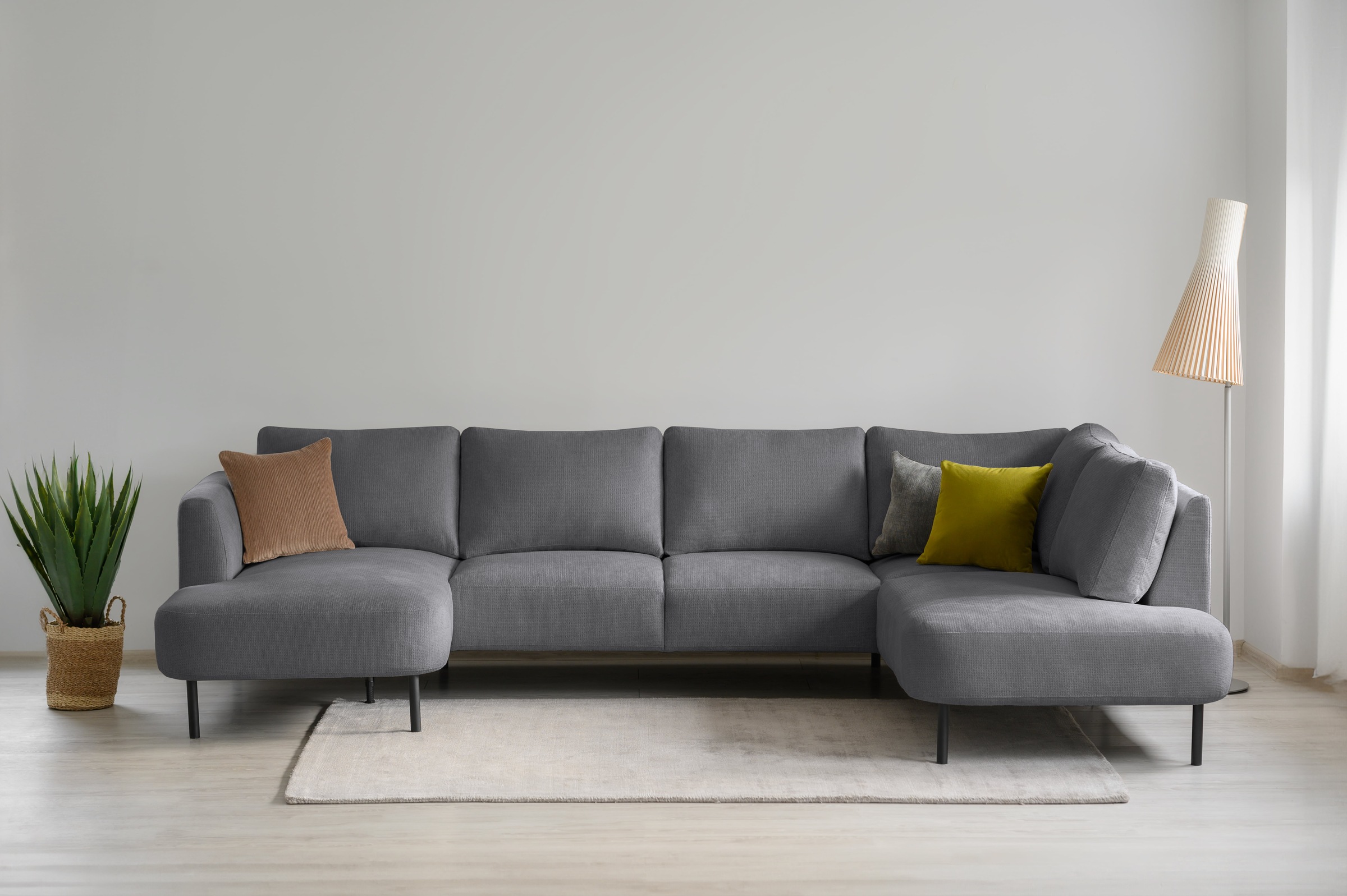 PLACES OF STYLE Wohnlandschaft »Cesola« in weichem Chenille-Stoff, Breite 3 günstig online kaufen