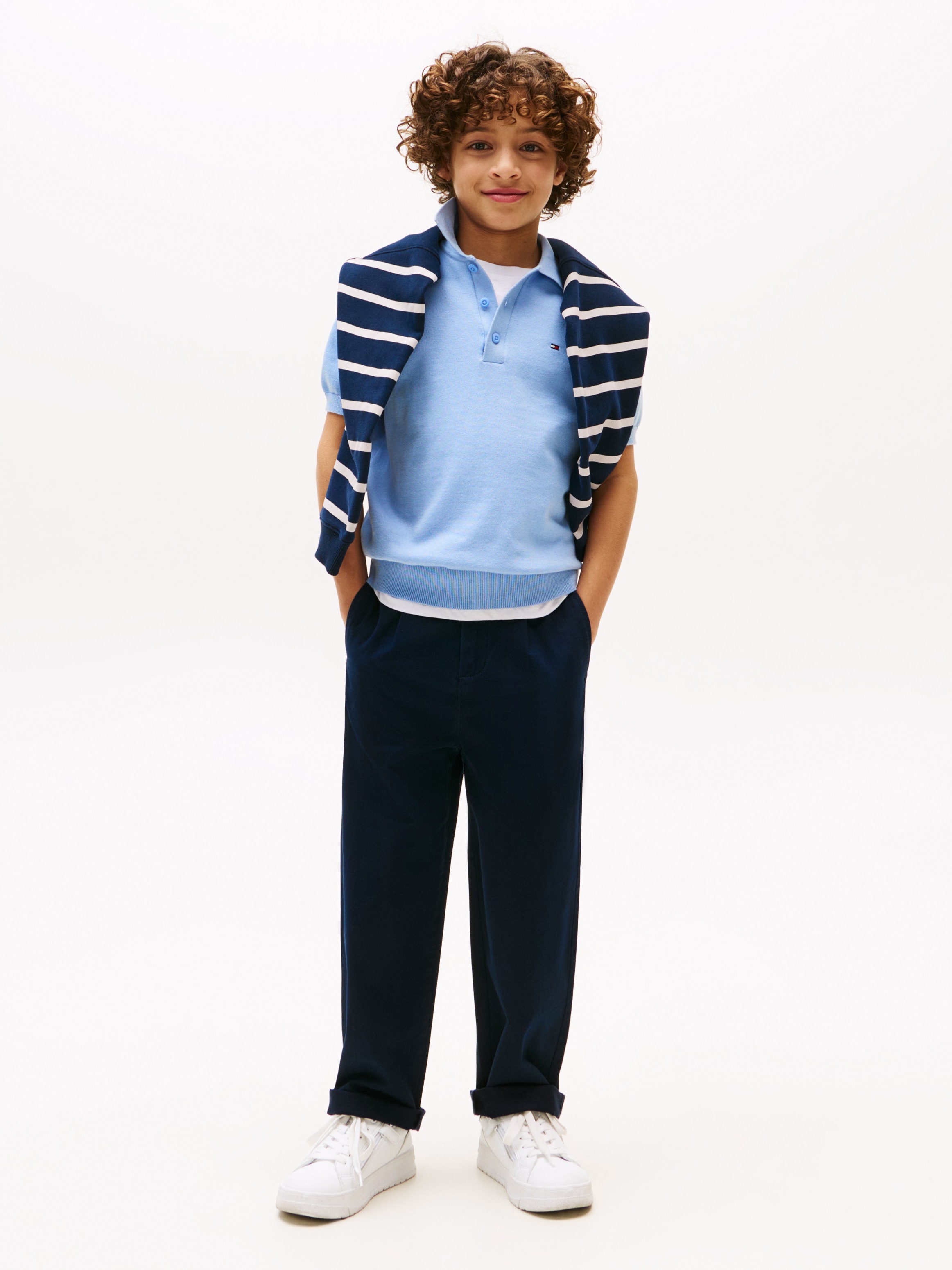 Tommy Hilfiger Chinohose »PLEATED CHINO PANT«, für Kinder bis 16 Jahre, mit Bundfalten