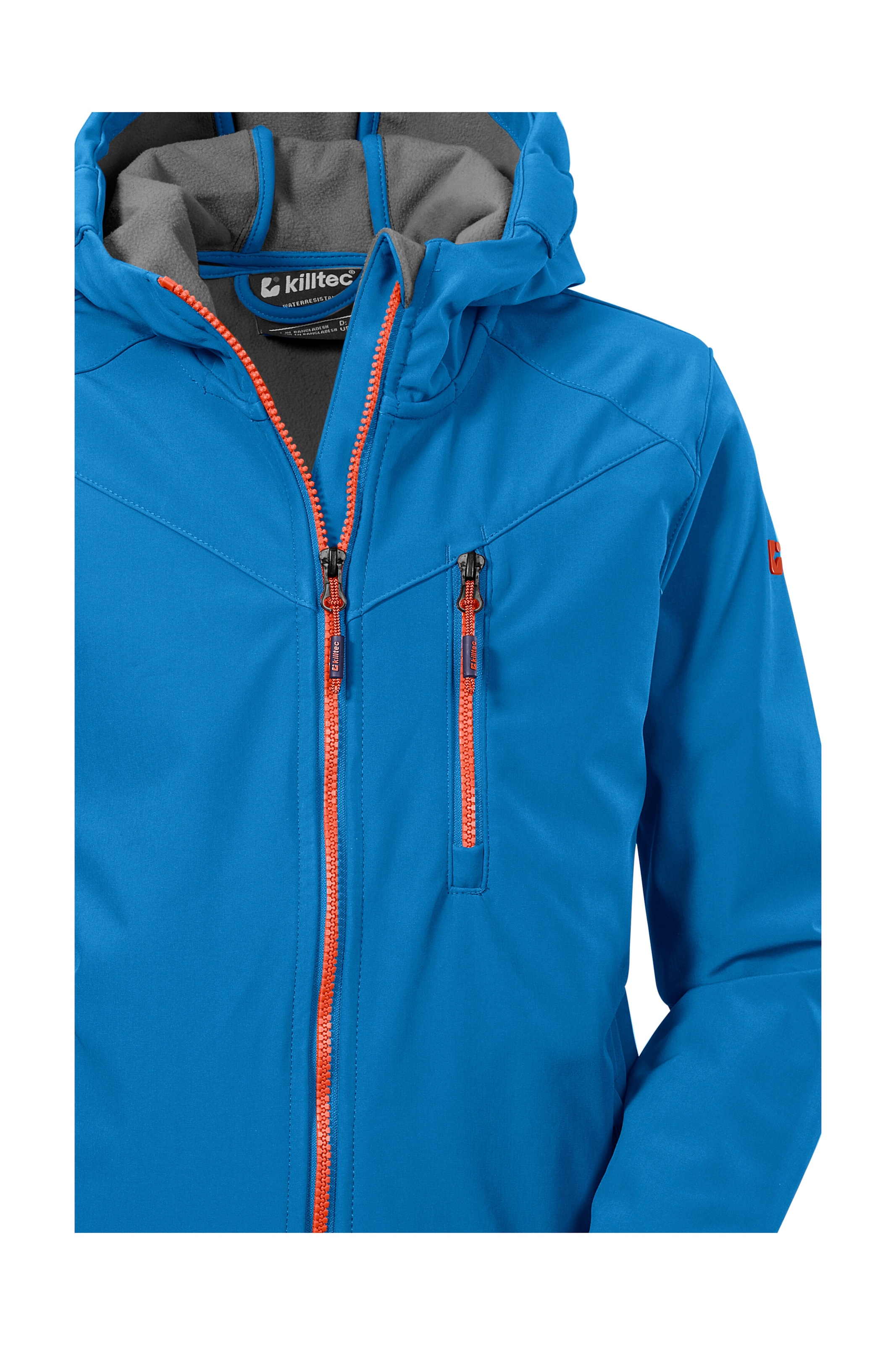 Killtec Softshelljacke »Boys Softshelljacke« Wasserabweisende Softshelljacke mit Kapuze, Fleece
