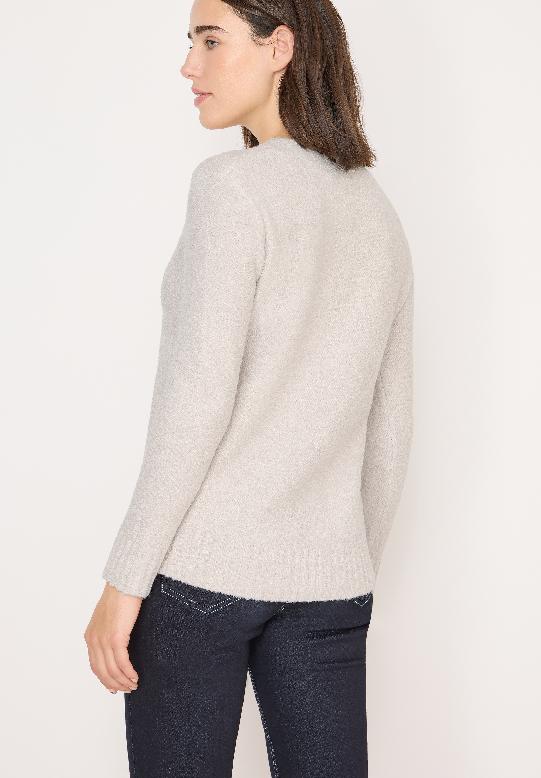Cecil Strickpullover Bouclé V-Neck