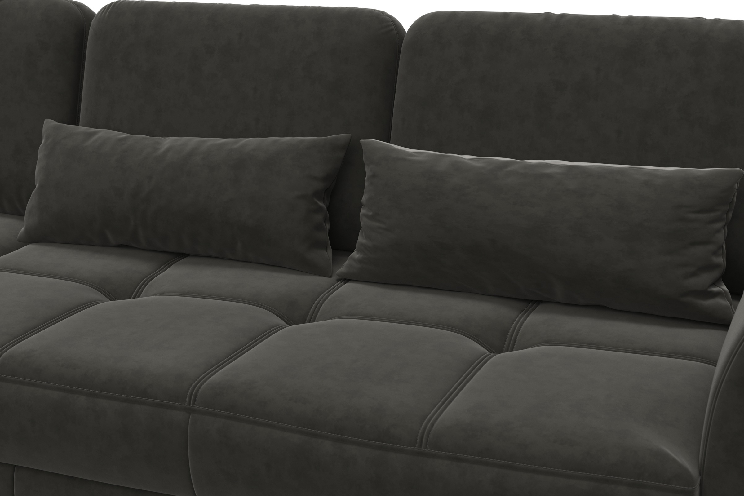 sit&more Ecksofa »Bendigo L-Form«, inklusive Sitztiefenverstellung, Bodenfreiheit 12 cm, in 2 Fußfarben