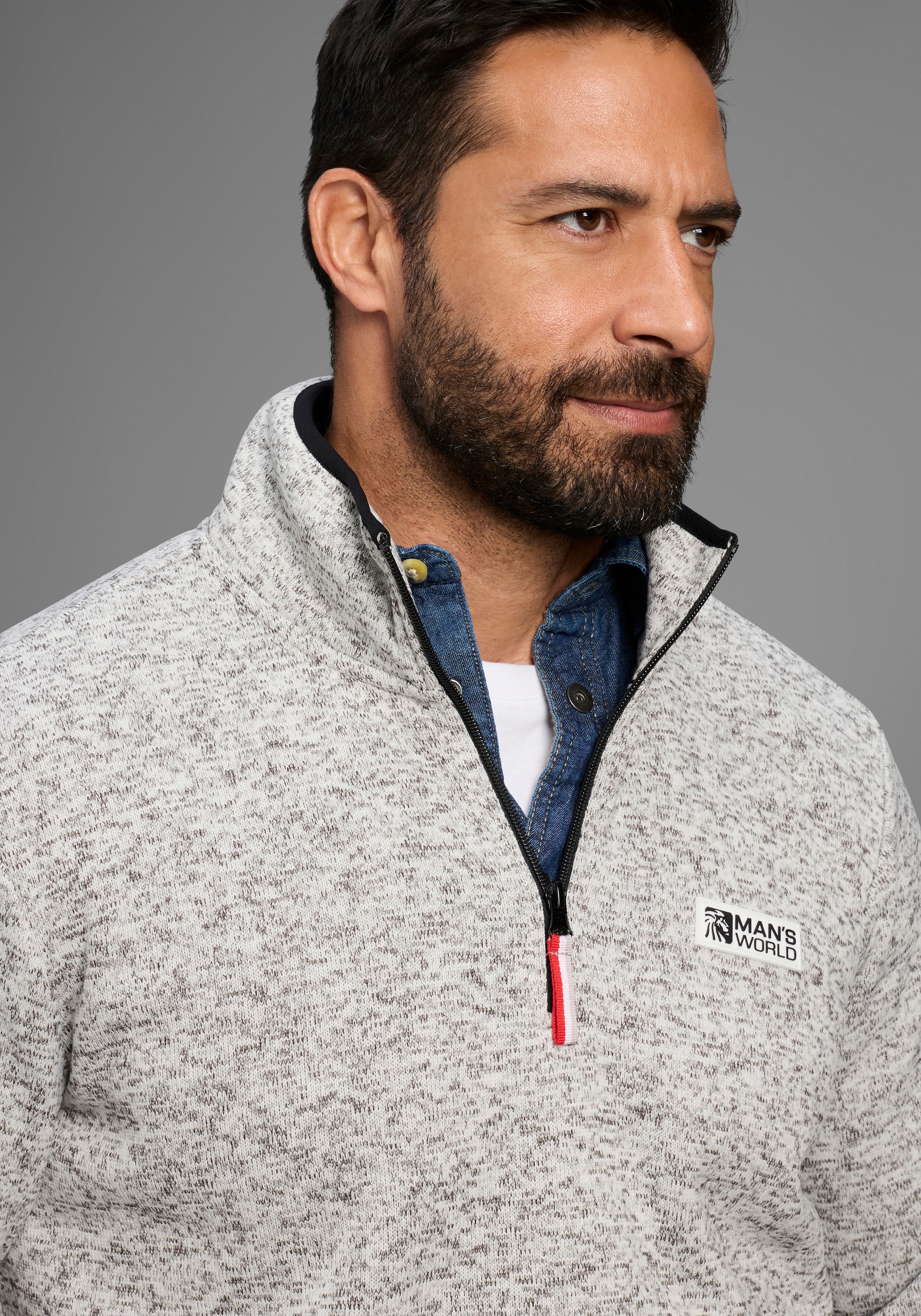 Man's World Fleecepullover , Freizeit Allrounder
