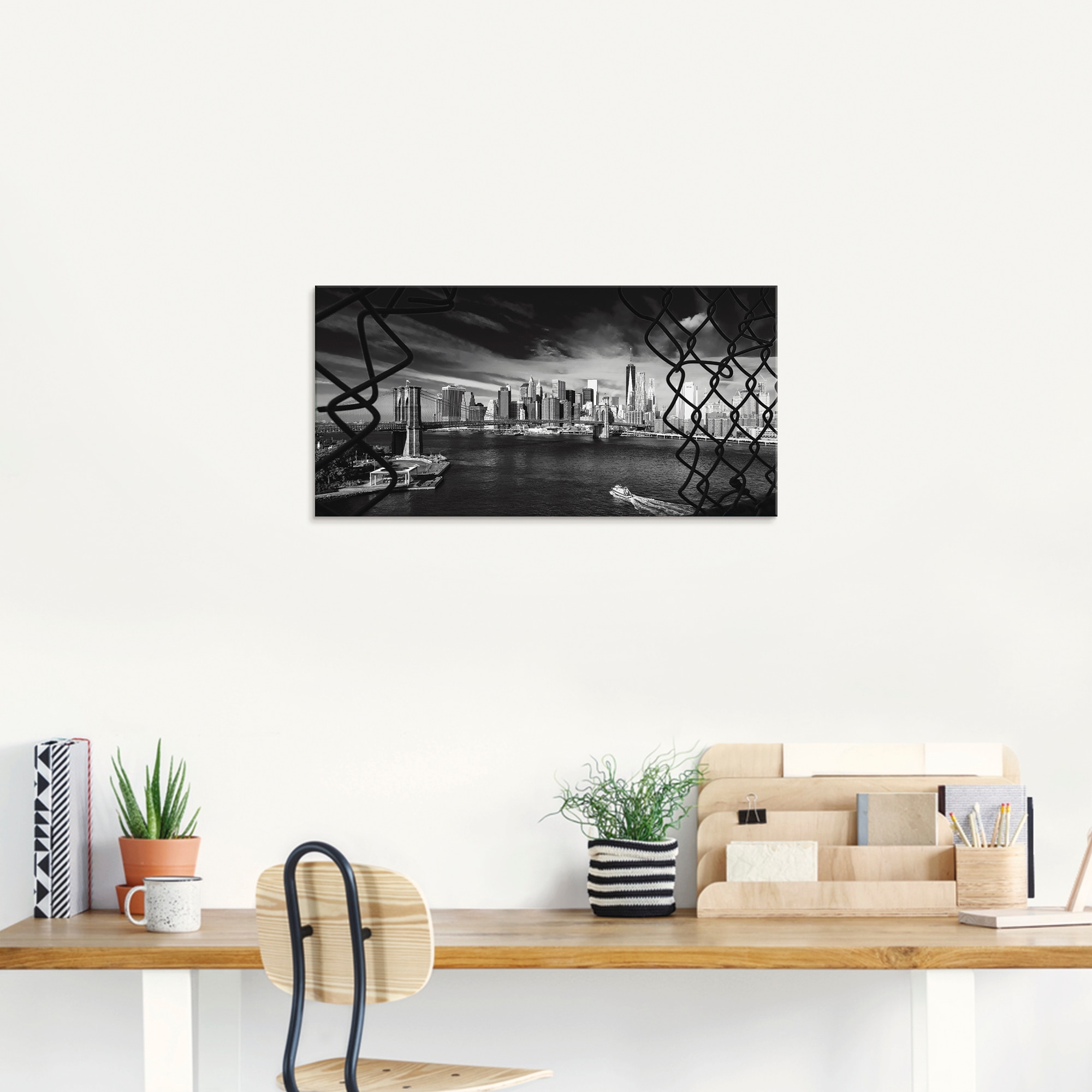 Artland Glasbild »Brooklyn Bridge New York I«, Amerika, (1 St.), in verschiedenen Größen