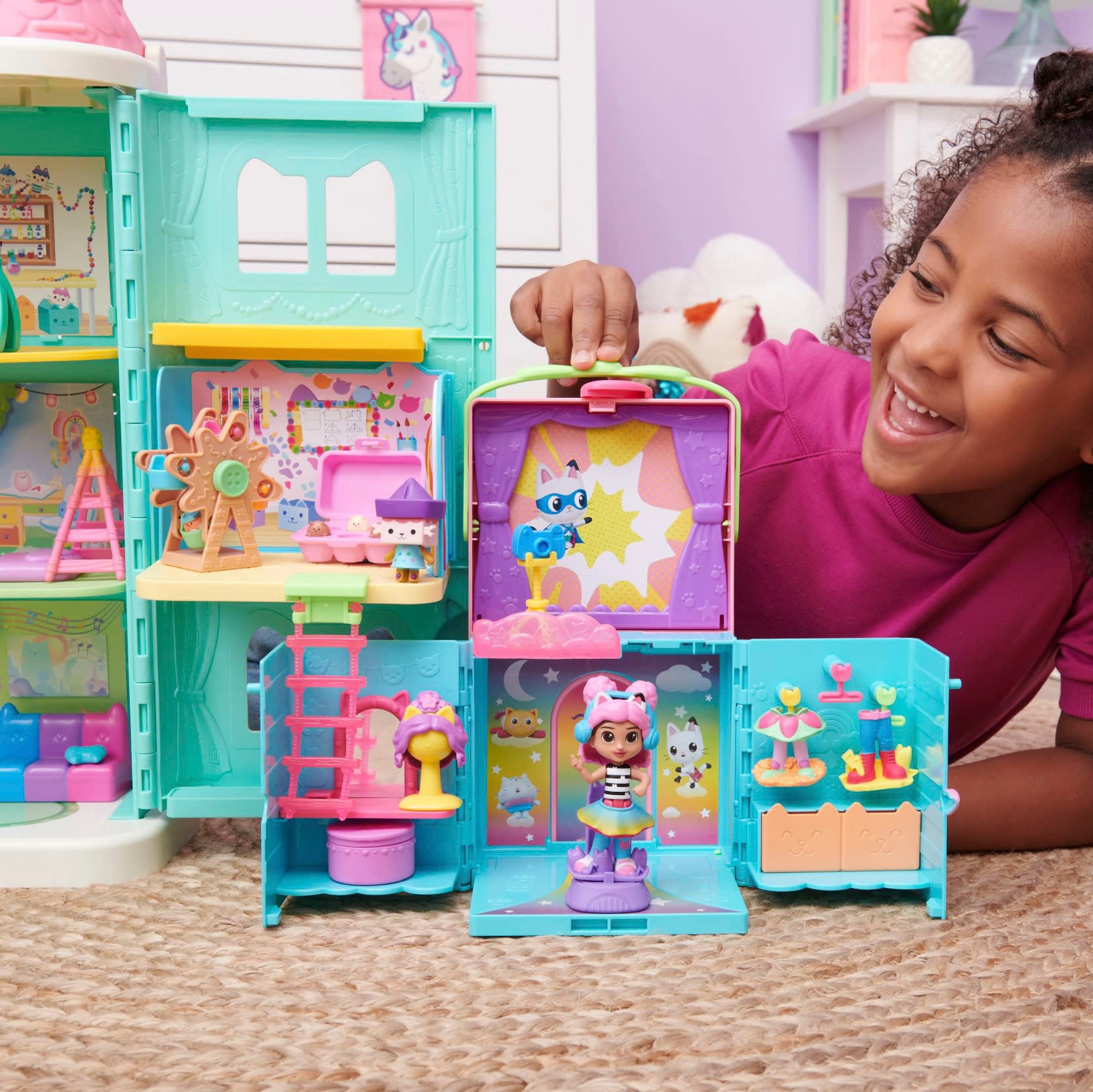 Spin Master Spielwelt »Gabby's Dollhouse – Rainbow Closet Kleiderschrank«