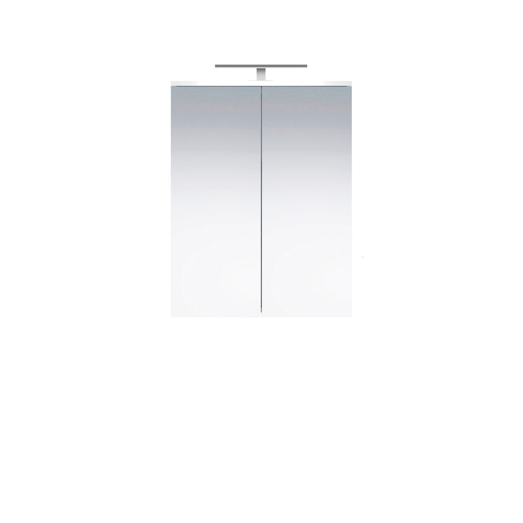 welltime Badezimmer-Set »Prag«, (Set, 2 St.), Waschbeckenunterschrank & Spiegelschrank