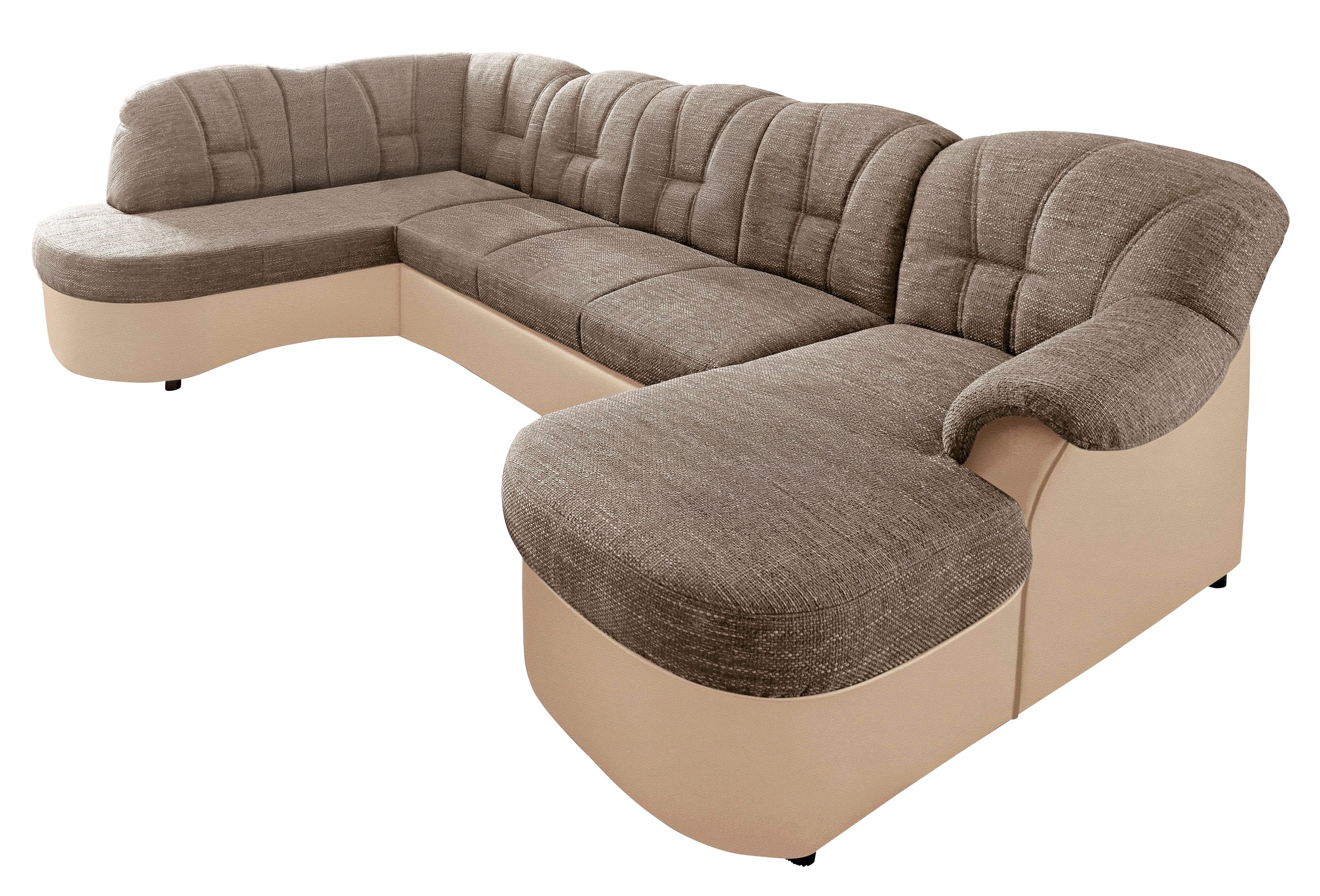 DOMO collection Wohnlandschaft »Flores auch in Leder-Bezug, B/T/H: 293/180/ günstig online kaufen