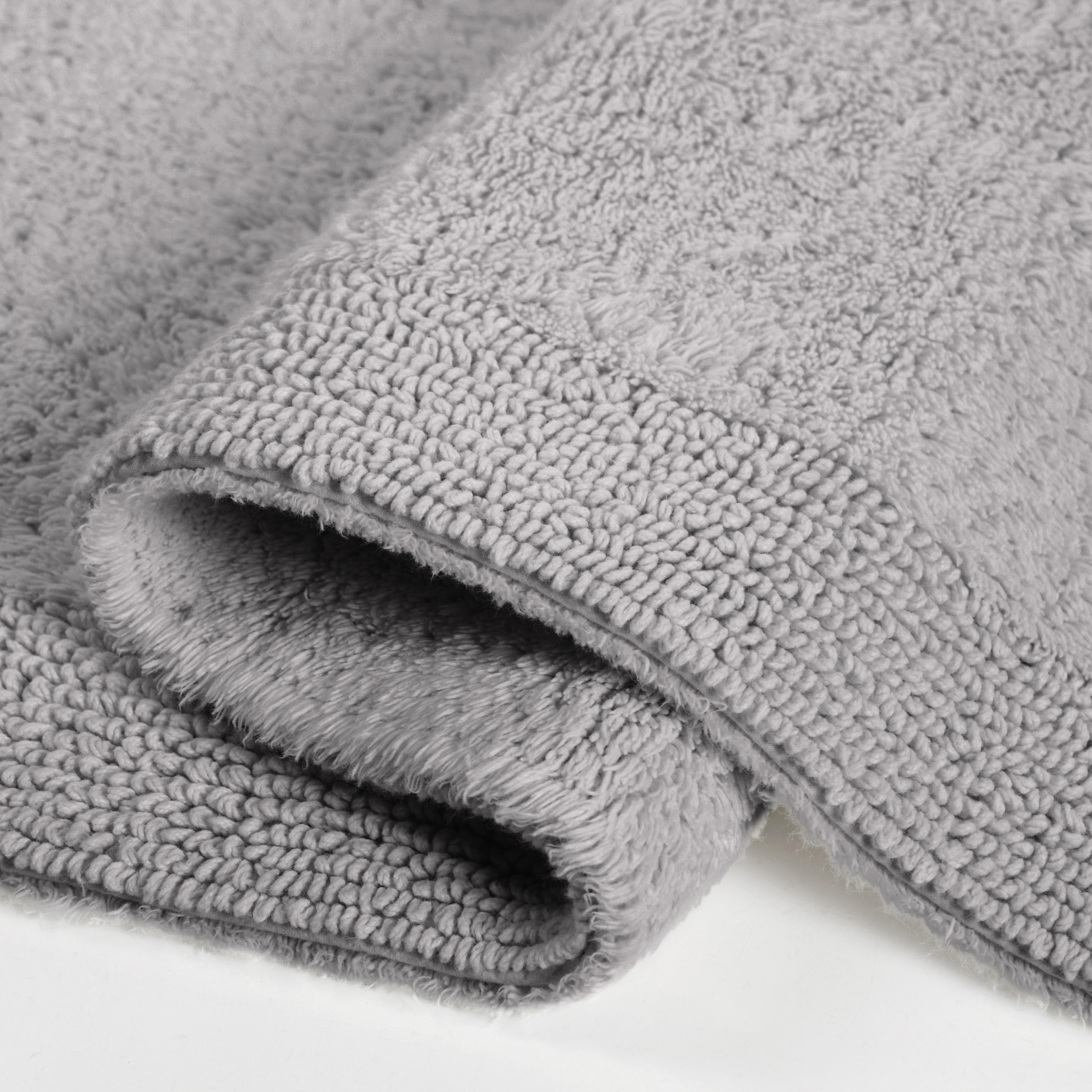 my home Badematte »Kapra, Badvorleger, Badezimmer Teppich«, beidseitig nutzbar-fußbodenheizungsgeeignet-strapazierfähig, mit Bordüre, Badteppich, Badematte, Baumwolle