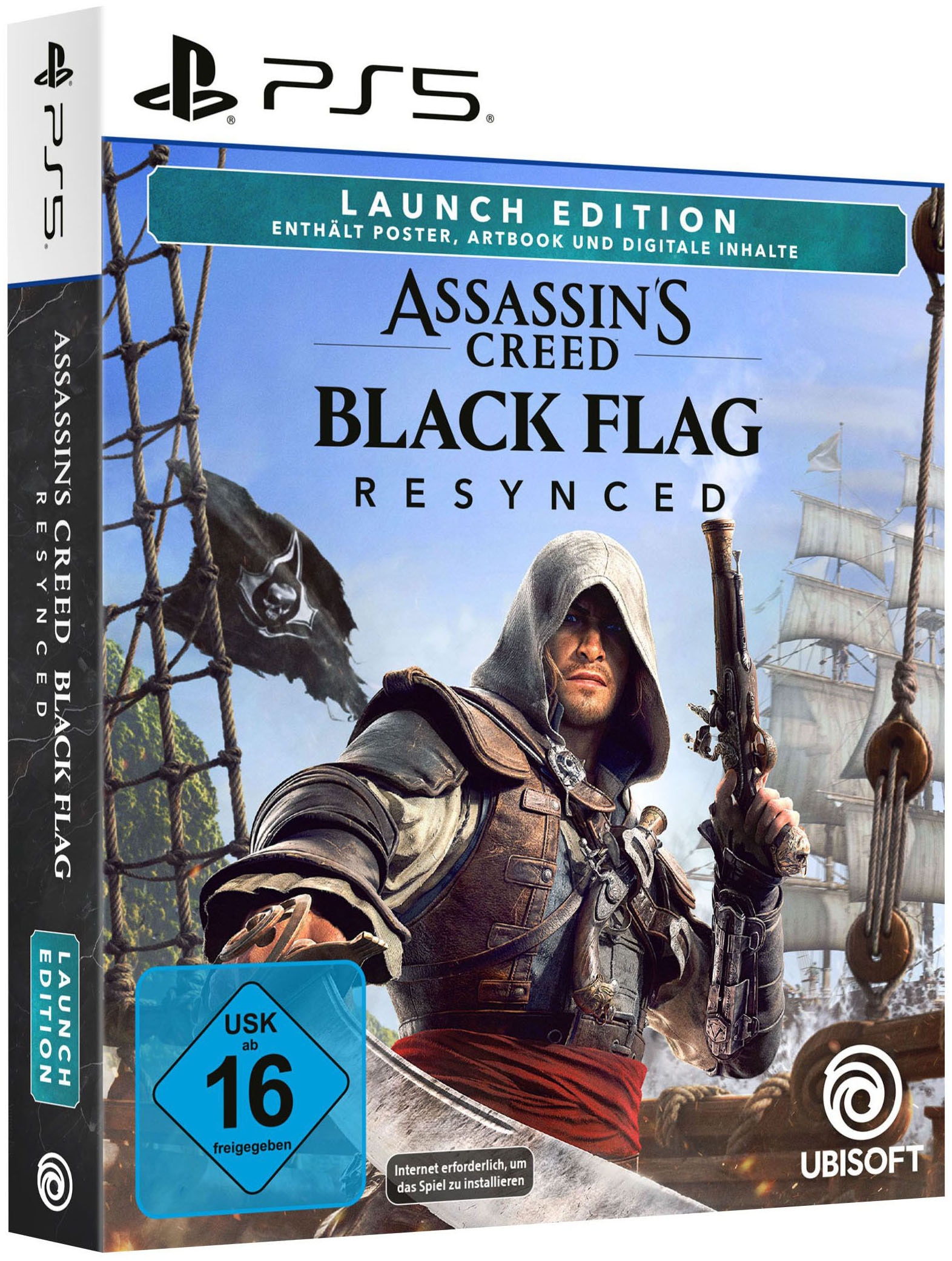 PlayStation 5 Konsolen-Set »PS5 Disk Edition (Slim) inkl.Assassin’s Creed Black Flag Resynced« 1.000 TB