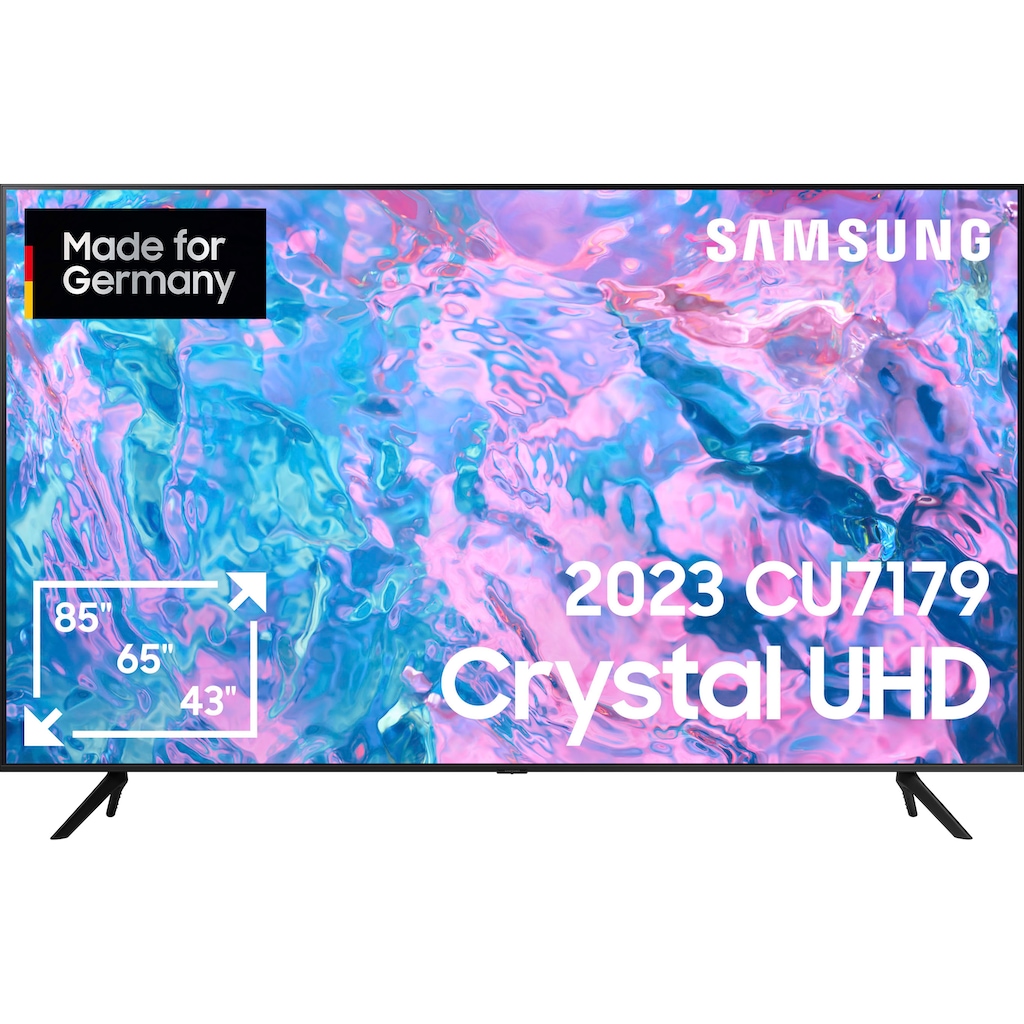 Samsung LED-Fernseher »GU65CU7179U«, 163 cm/65 Zoll, 4K Ultra HD, Smart-TV, PurColor-Crystal Prozessor 4K-Gaming Hub-Smart Hub & Gaming Hub-Object Tracking Sound Lite