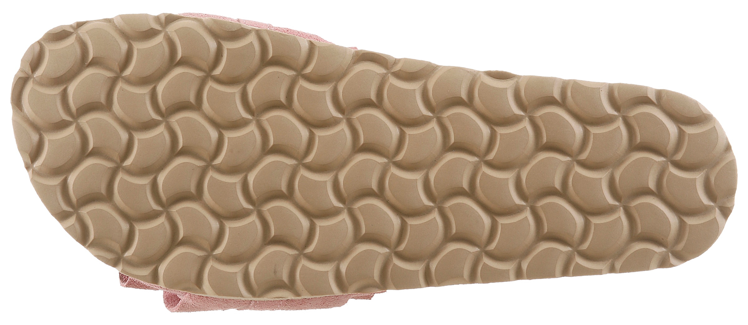 VERBENAS Pantolette »Rocio Roda«  Sommerschuh, Flat mit geschwungenen Laschenstoff