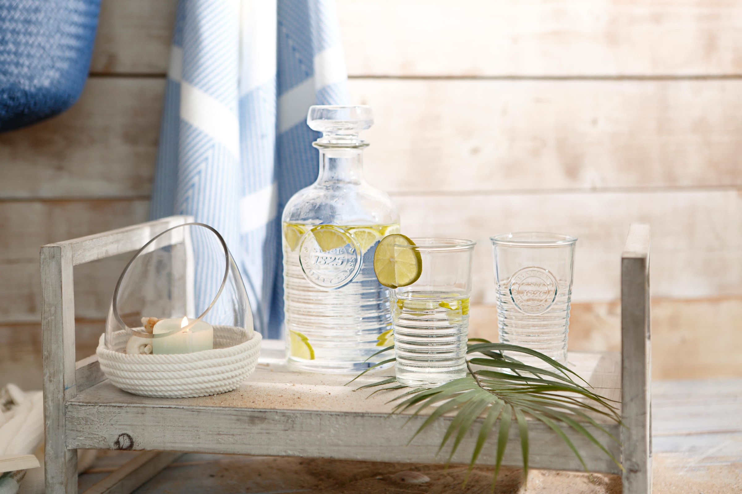 van Well Gläser-Set »Officina«, (Set, 6 tlg.), Mit schönem Relief-Design, 6-teilig, Made in Italy