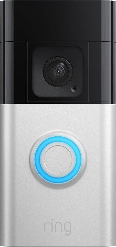 RING Smart Home Türklingel »Akku-Videotürklingel Plus« Außenbereich;Innenbereich Nickel Verpassen Sie nie wieder ein Ereignis
