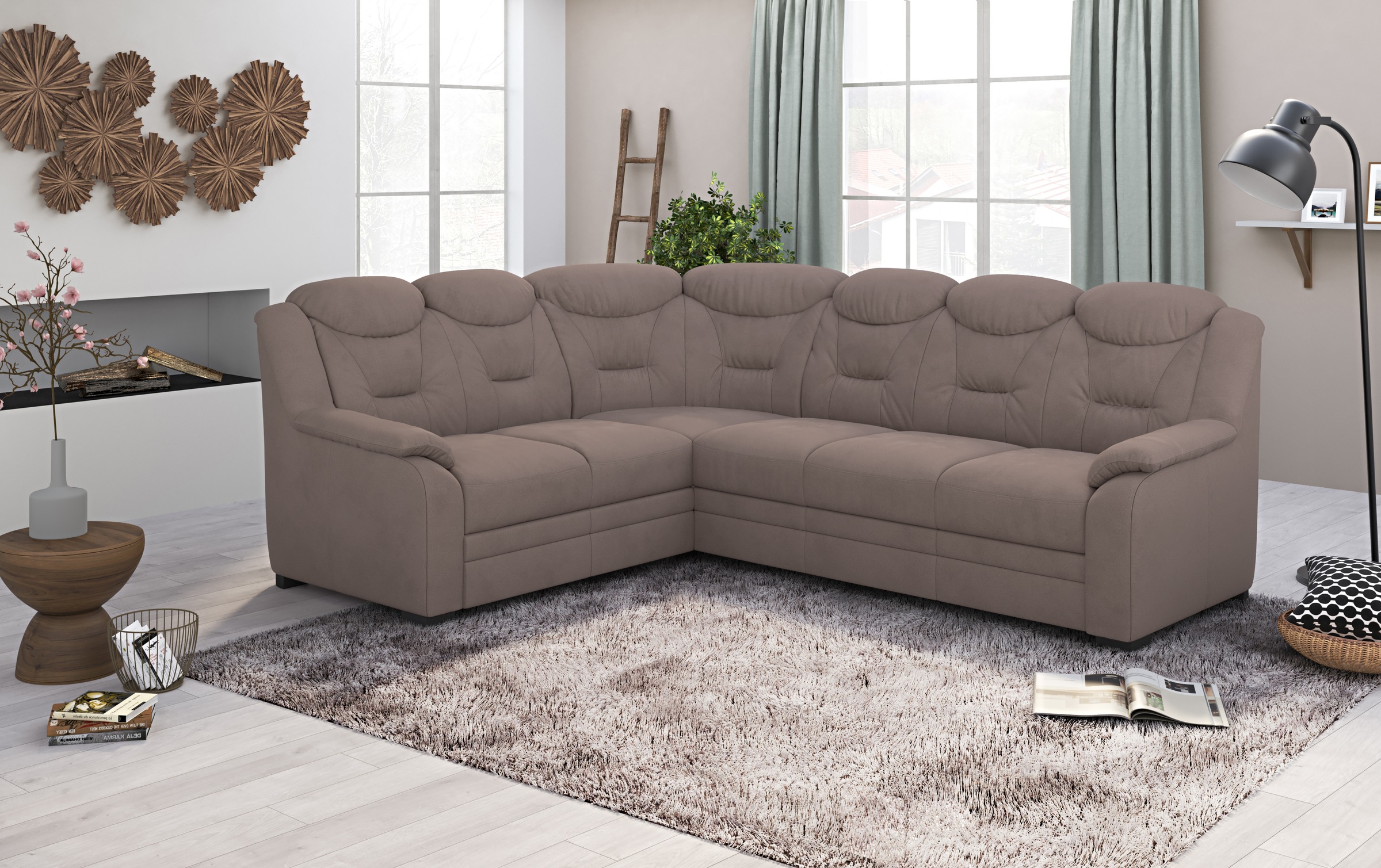 COTTA Ecksofa "Marcus L-Form", wahlweise mit Bettfunktion & Stauraum günstig online kaufen