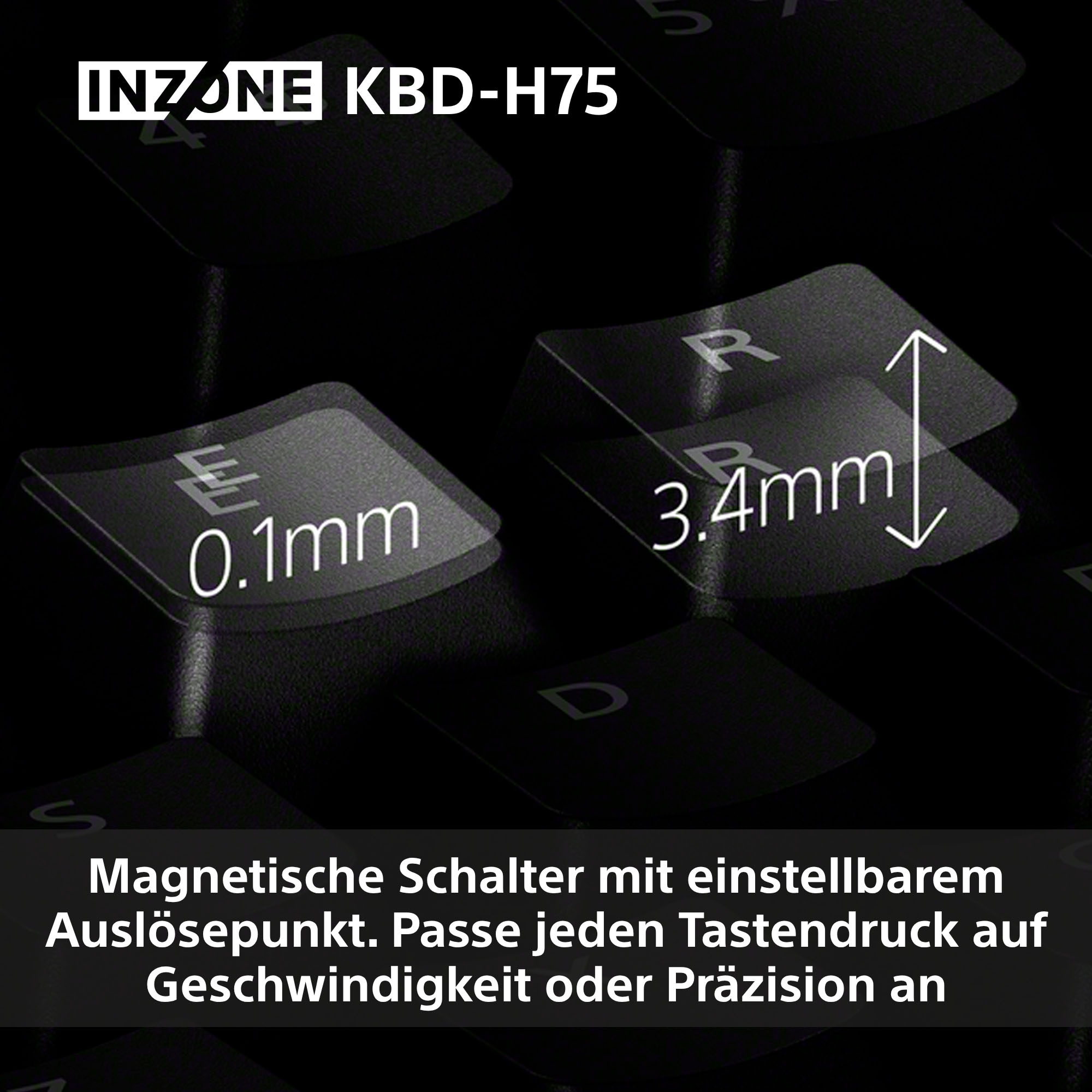 Sony Gaming-Tastatur »INZONE KBD-H75«, (Fn-Tasten-USB-Anschluss-Windows-Sperrtaste)