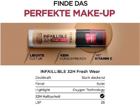 L'ORÉAL PARIS Concealer »Infaillible More Than Concealer«, mit hoher Deckkraft