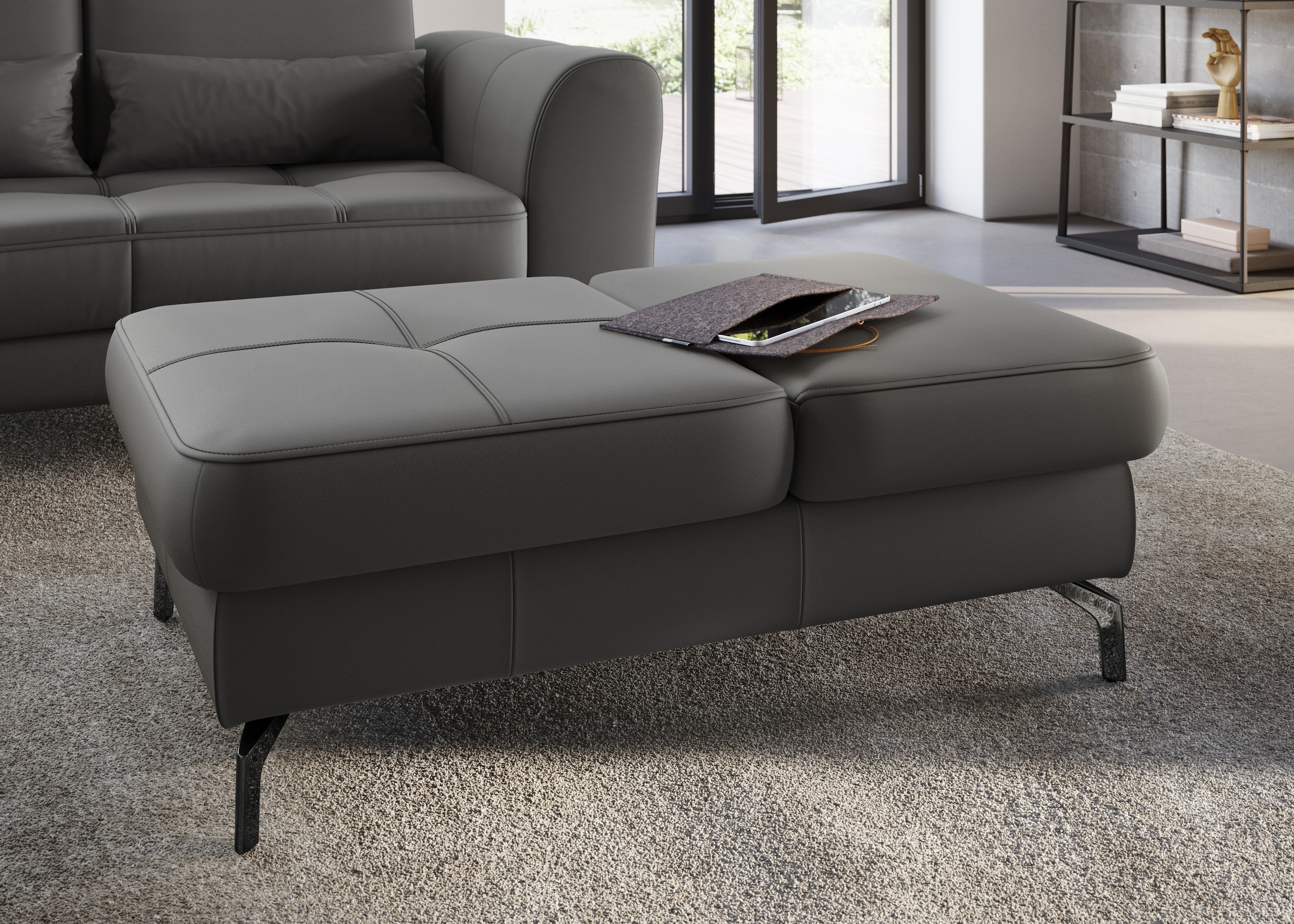 sit&more Hocker »Bendigo« mit Klappfunktion, Bodenfreiheit 12 cm, wahlweise günstig online kaufen