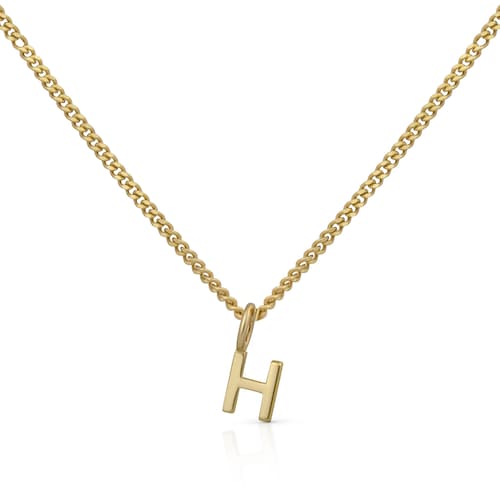 Orolino Kette Mit Anhänger »Gold 375 Mit Anhänger 42/45cm Lang Buchstabe H«