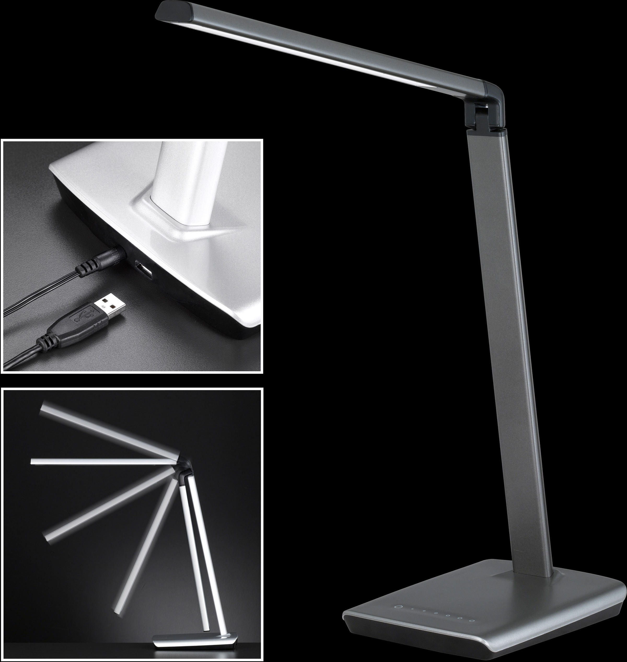FISCHER & HONSEL LED Schreibtischlampe »Bright«, 1 flammig, Leuchtmittel LE günstig online kaufen