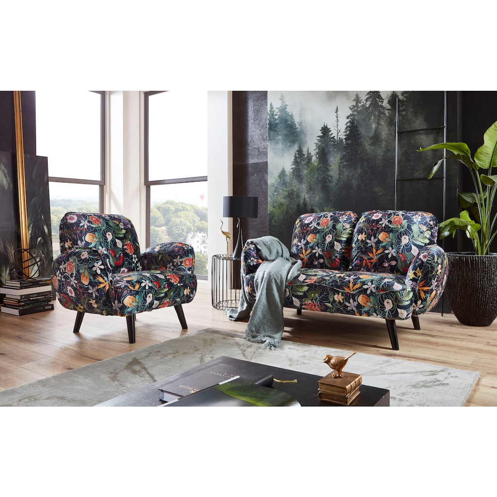 ATLANTIC home collection Sessel, mit Wellenunterfederung