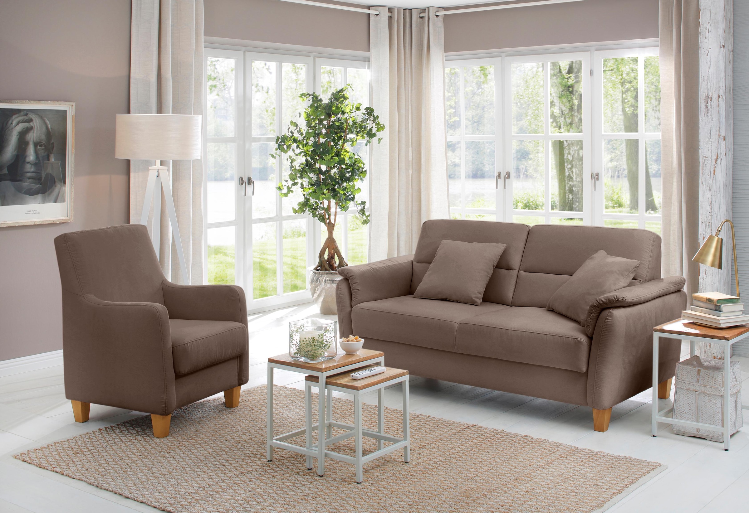 Home affaire Sessel »Palmera«, Federkern-Polsterung, passend zur Serie »Pal günstig online kaufen