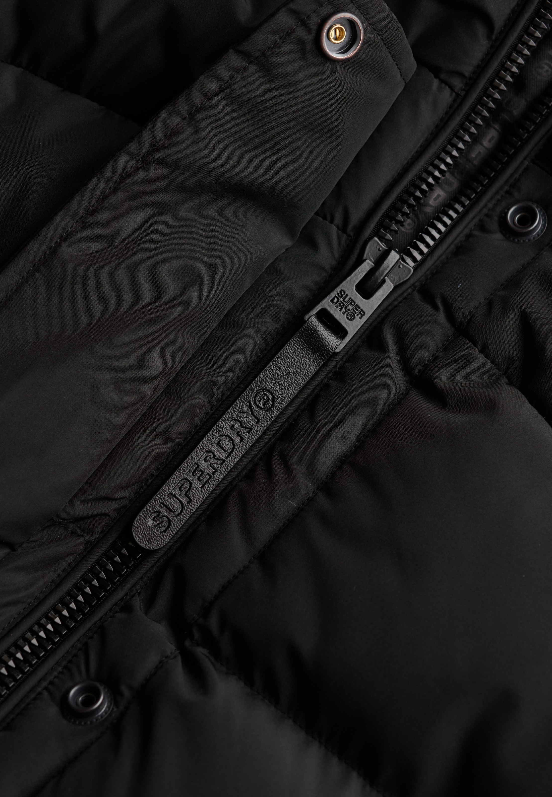 Superdry Steppjacke »HOODED SPORTS PUFFER MID JKT«, mit Kapuze