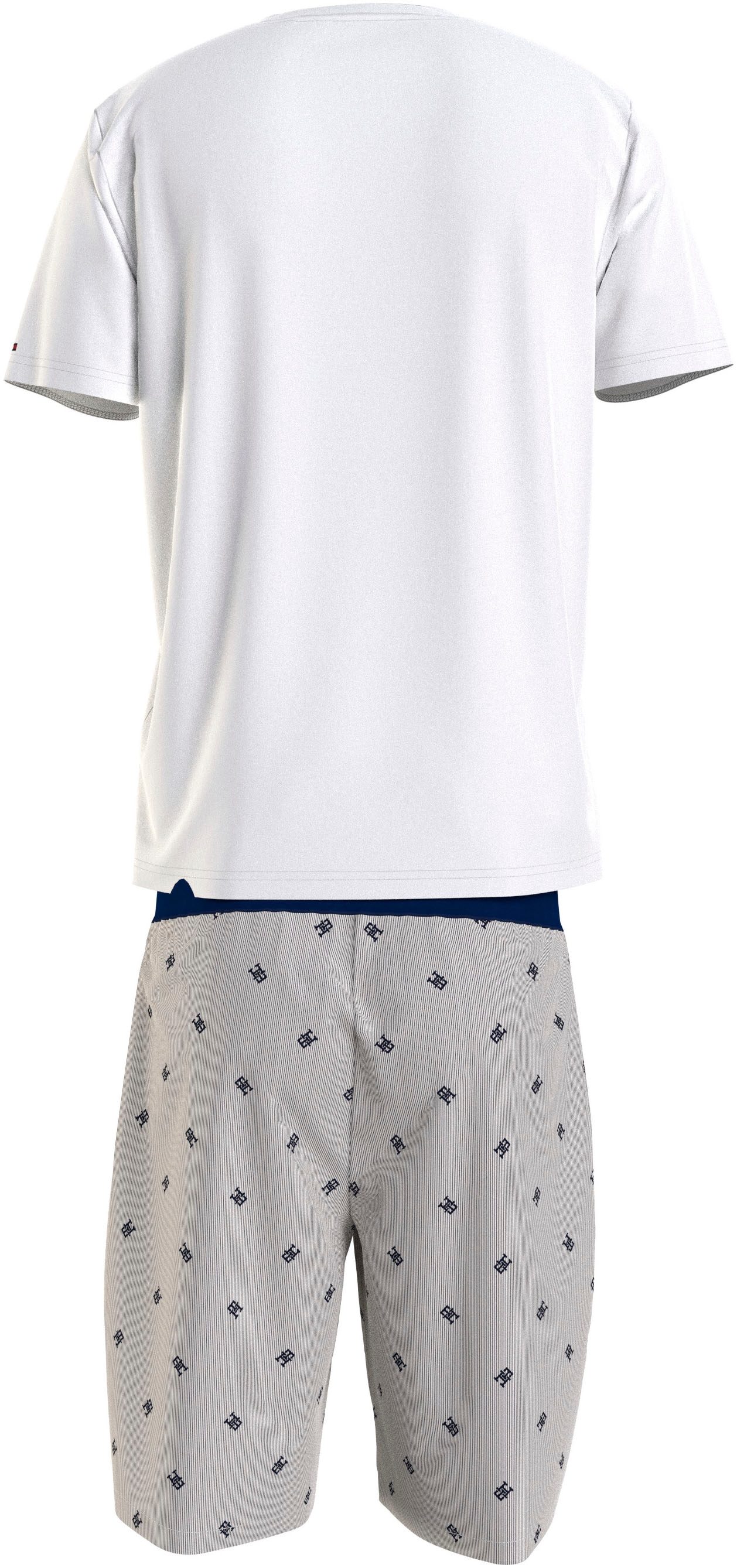 Tommy Hilfiger Underwear Pyjama »SS online bei TEE mit WOVEN 2 Logo-Muster SET (Set, tlg.), PRINT«