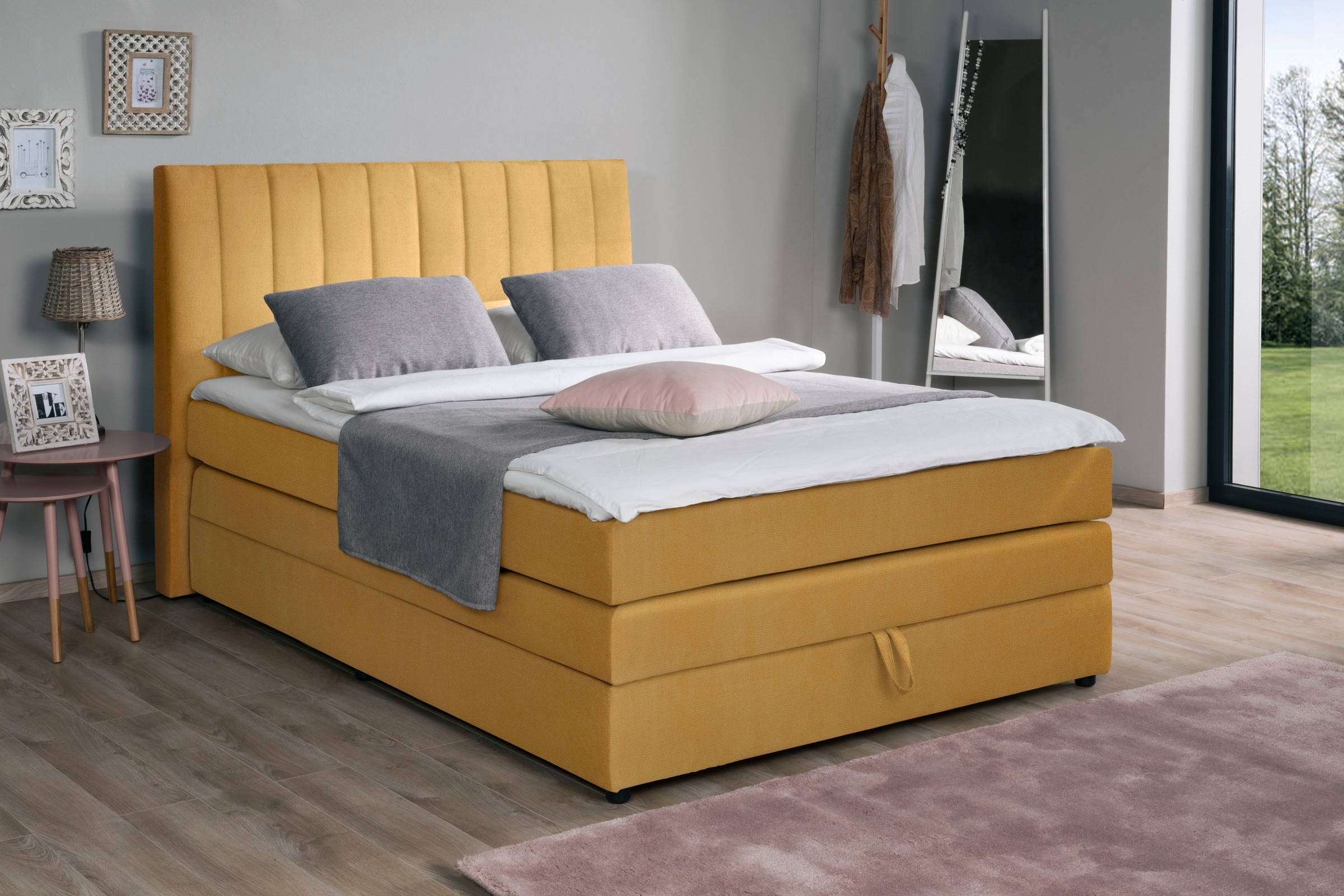 alina Boxspringbett "Marvin" inklusive Bettkasten und Topper, in diversen A günstig online kaufen