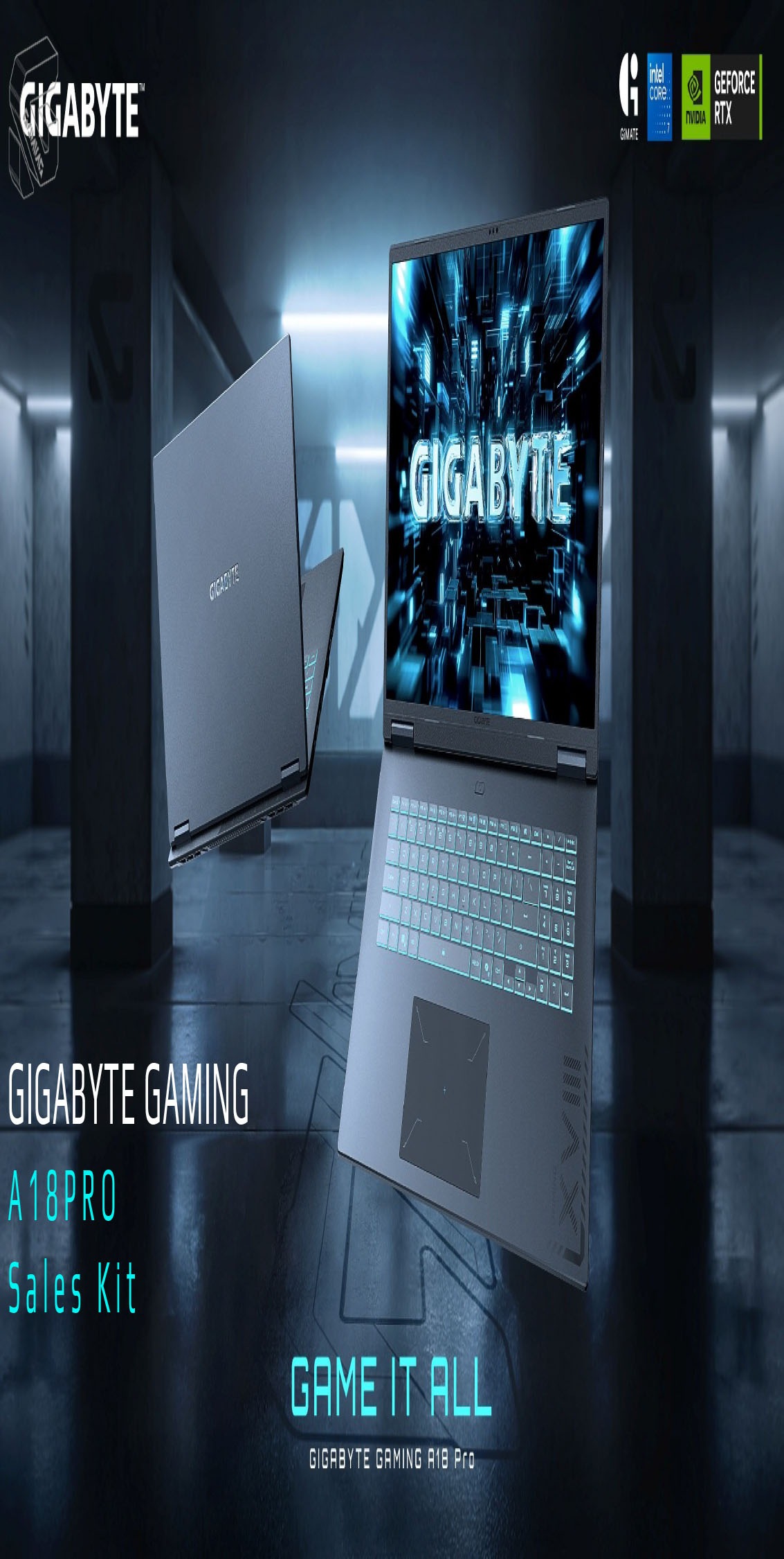 Gigabyte Gaming-Notebook »GAMING A18 PRO DYJG3DEBC4SH« 45,72 cm / 18 ″ Intel Core 7 GeForce® RTX 5080 1.000 GB SSD
