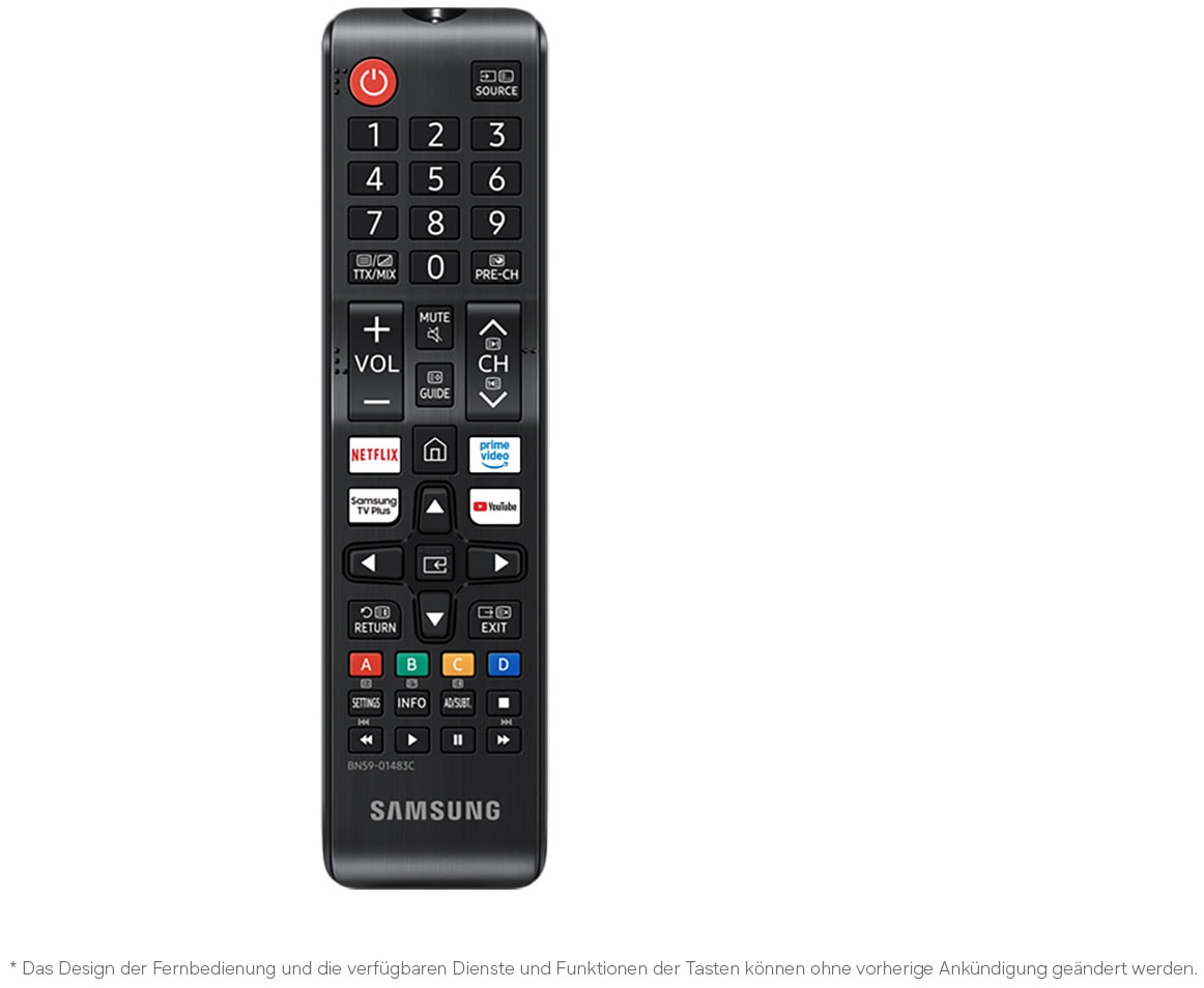 Samsung LED-Fernseher »GU55U7099HU« 138 cm/55 ″ Smart-TV PurColor, HDR 10+, OTS Lite für 3D-Sound, Gaming Hub, AI Companion