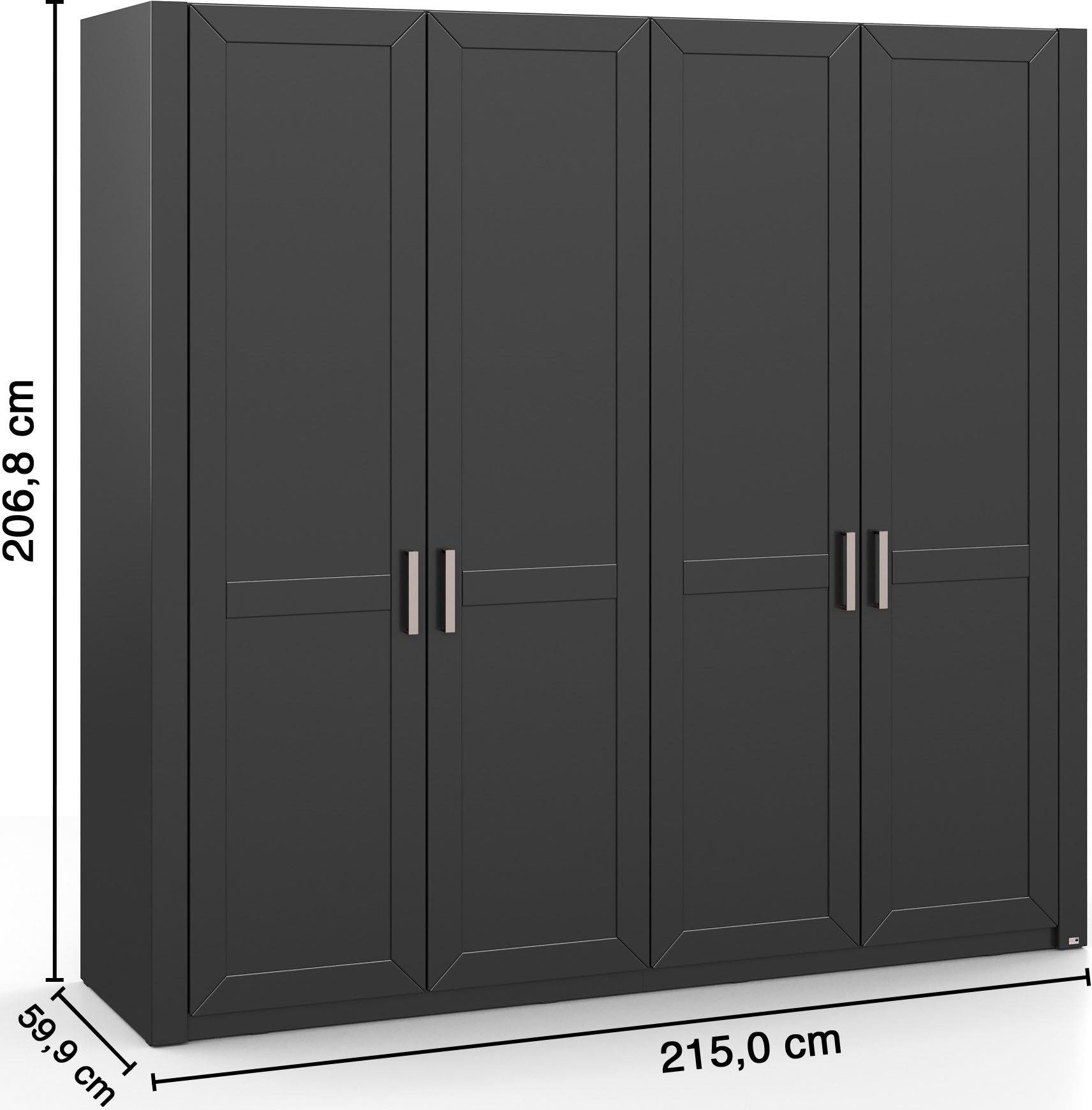 set one by Musterring Kleiderschrank »York Schlafen«, (1 St.), mit Holztüren, zwei Farben,verschiedene Breiten, Höhe 207 x T 60 cm