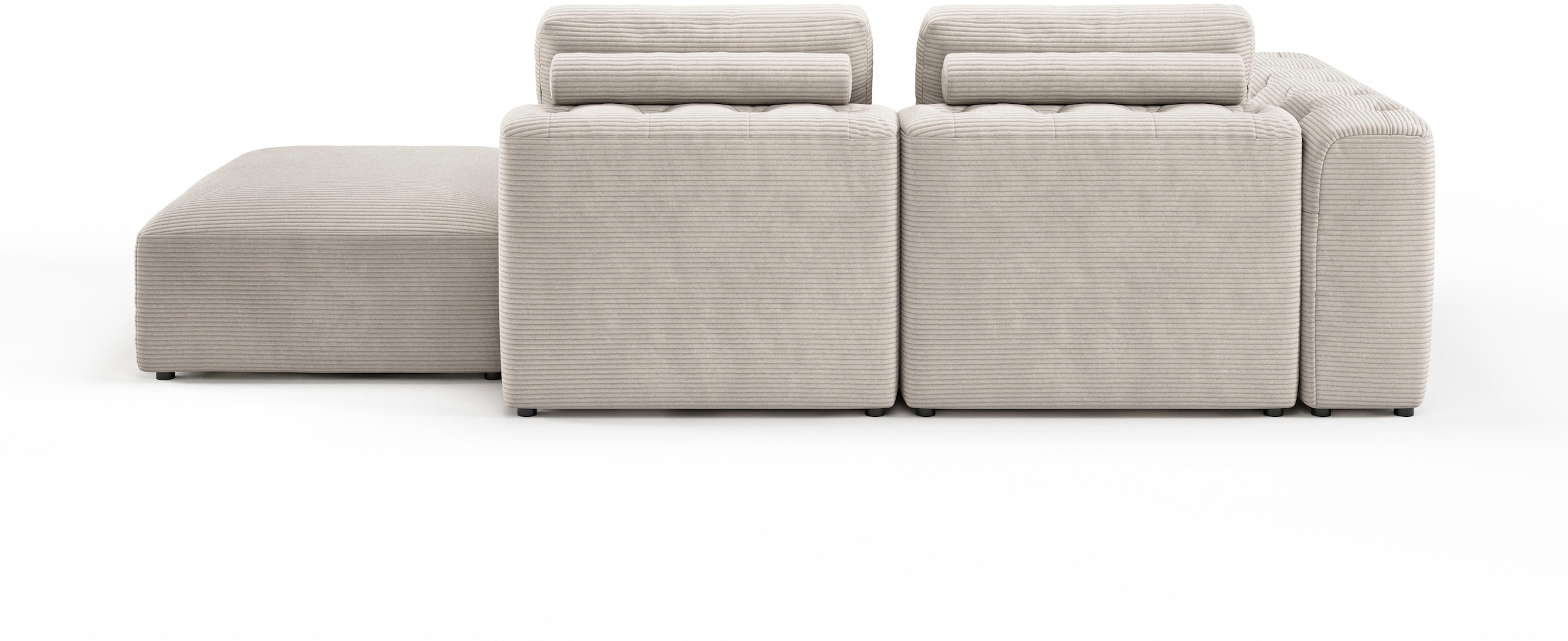 RAUM.ID Chaiselongue »Cushid«, Modul-Sofa, bestehend aus 2-Sitzer und Hocker