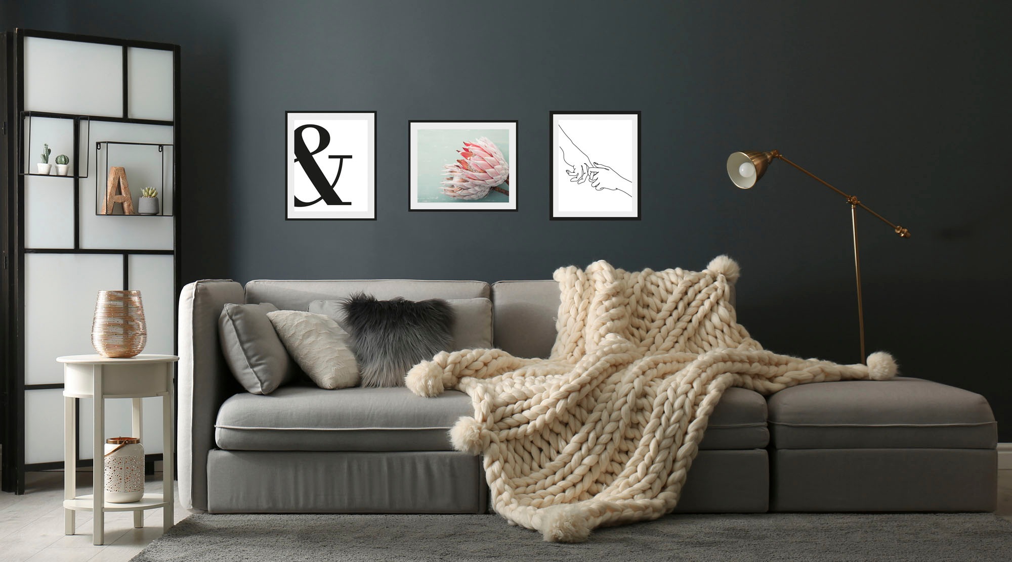 queence Bild »Hygge«, Abstrakt-Schwarz-Weiß-Fashion-Mode-Magazincover-Frau- günstig online kaufen