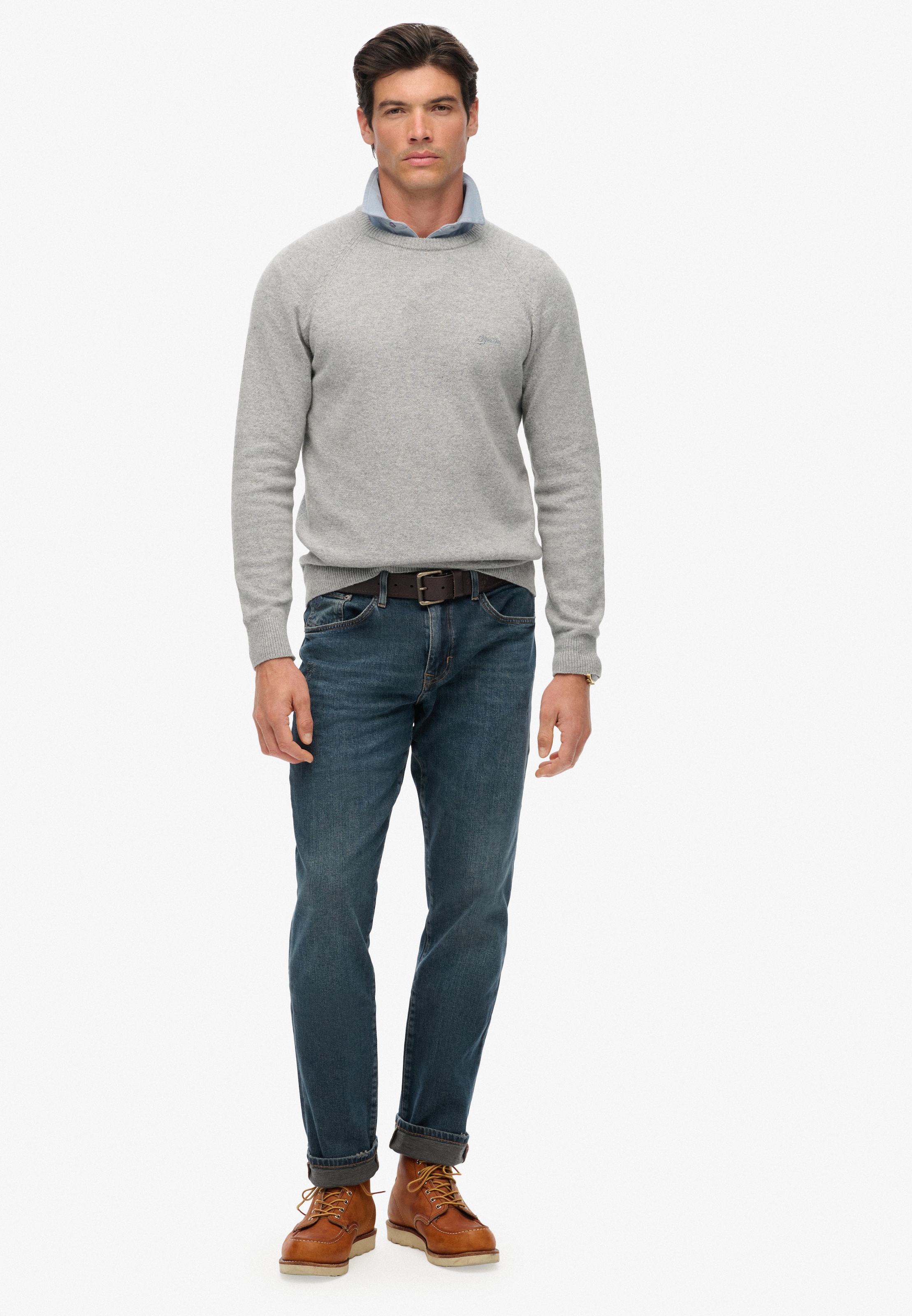 Superdry Strickpullover »WOOL BLEND JUMPER«