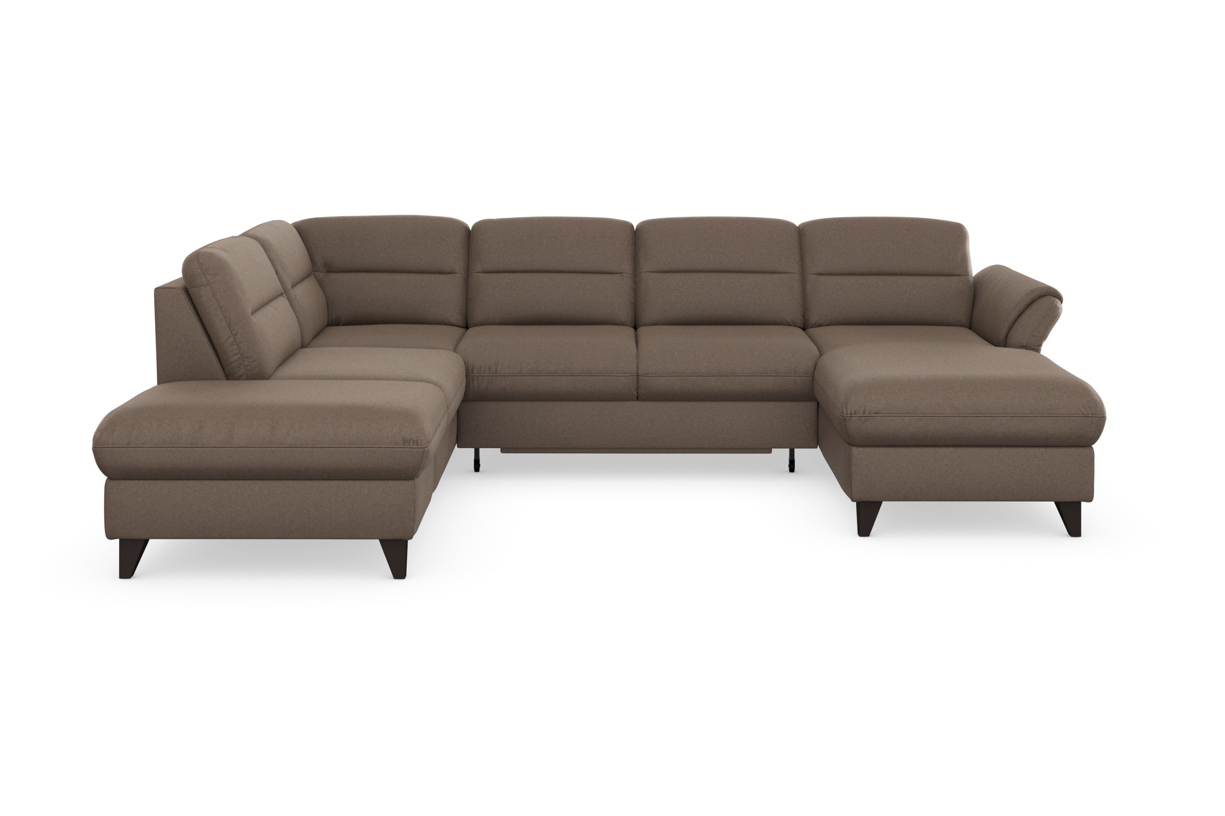 sit&more Wohnlandschaft »Mellum U-Form«, Federkern, wahlweise mit Bettfunktion, Stauraum und Armteilfunktion