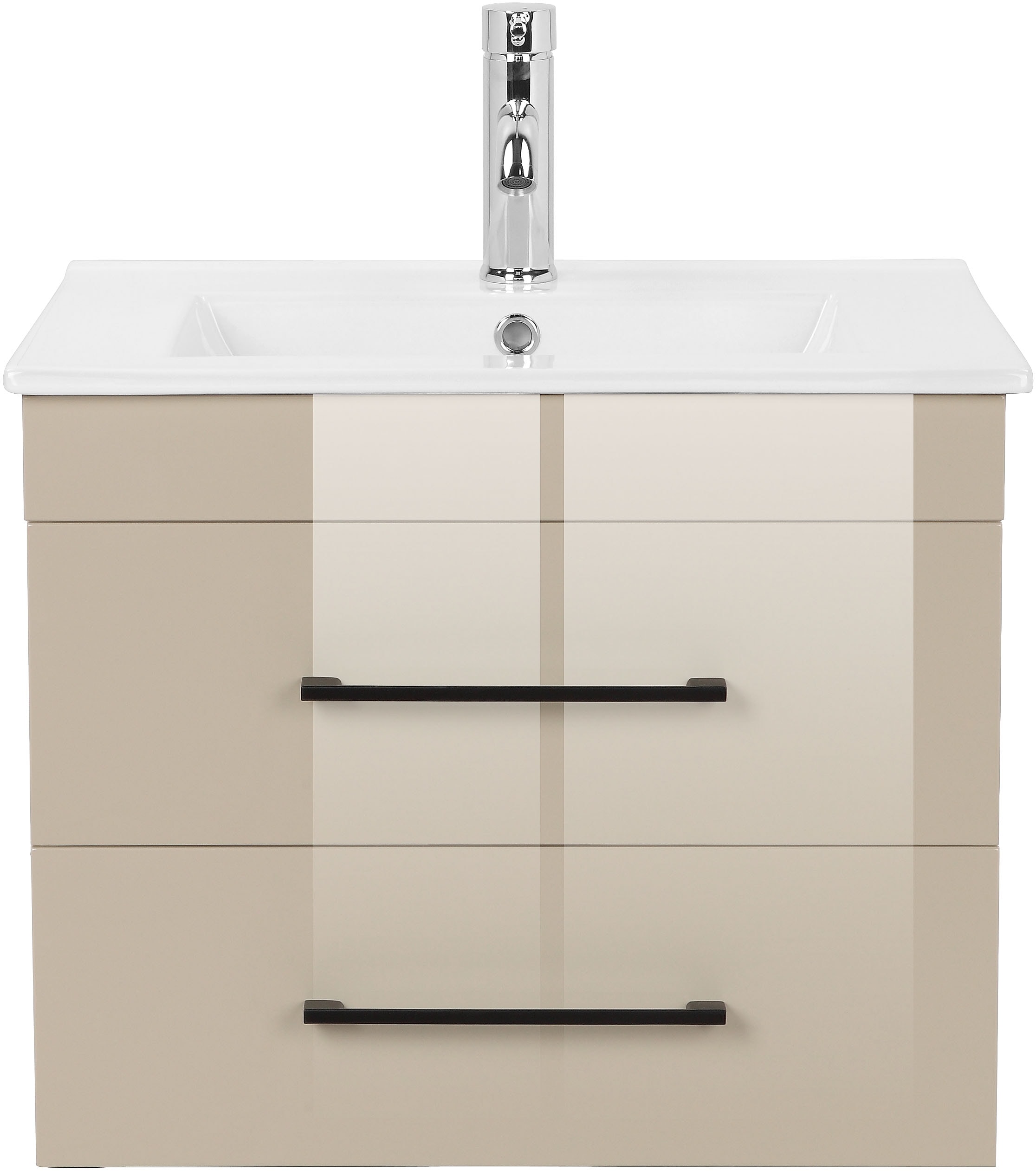 welltime Waschtisch »Florenz Badschrank Badmöbel inkl. Waschbecken«