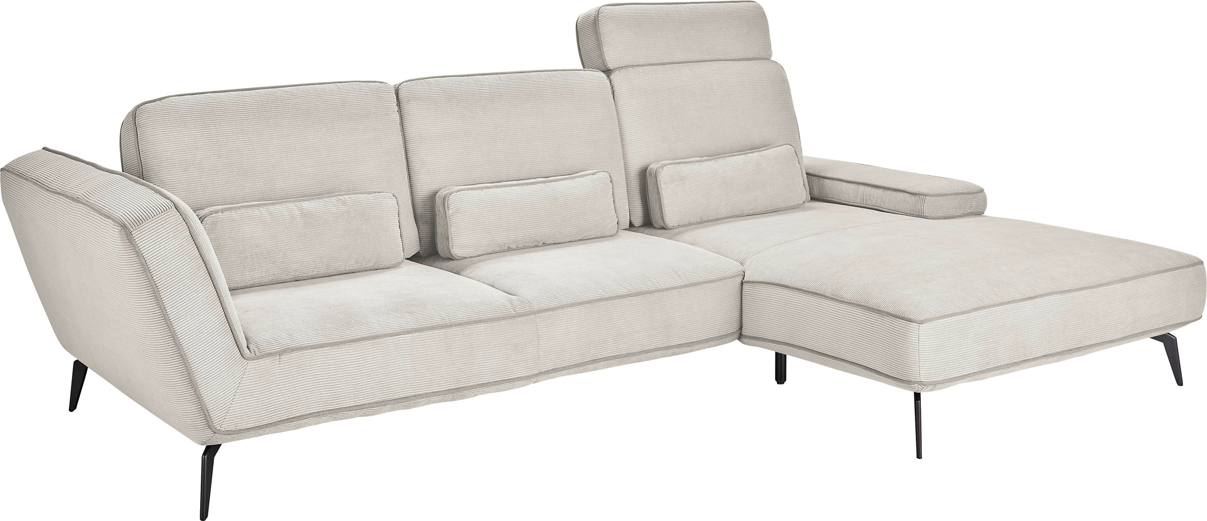 set one by Musterring Ecksofa »SO 4500, Füße schwarz matt, inkl Schwenkrück günstig online kaufen