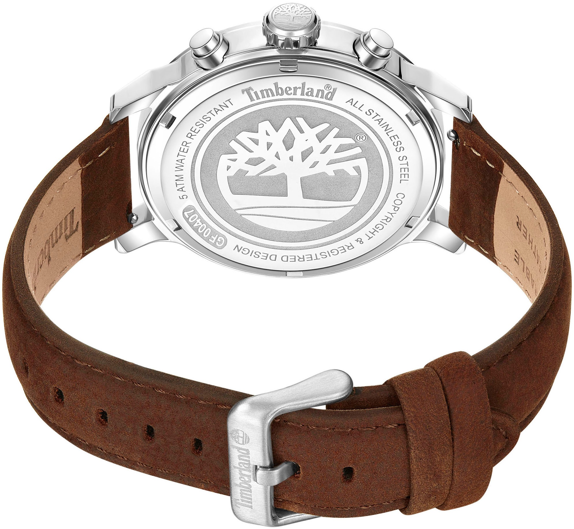 Timberland Multifunktionsuhr »DRISCOLL«, Armbanduhr, Quarzuhr, Herrenuhr, Datum, Lederarmband