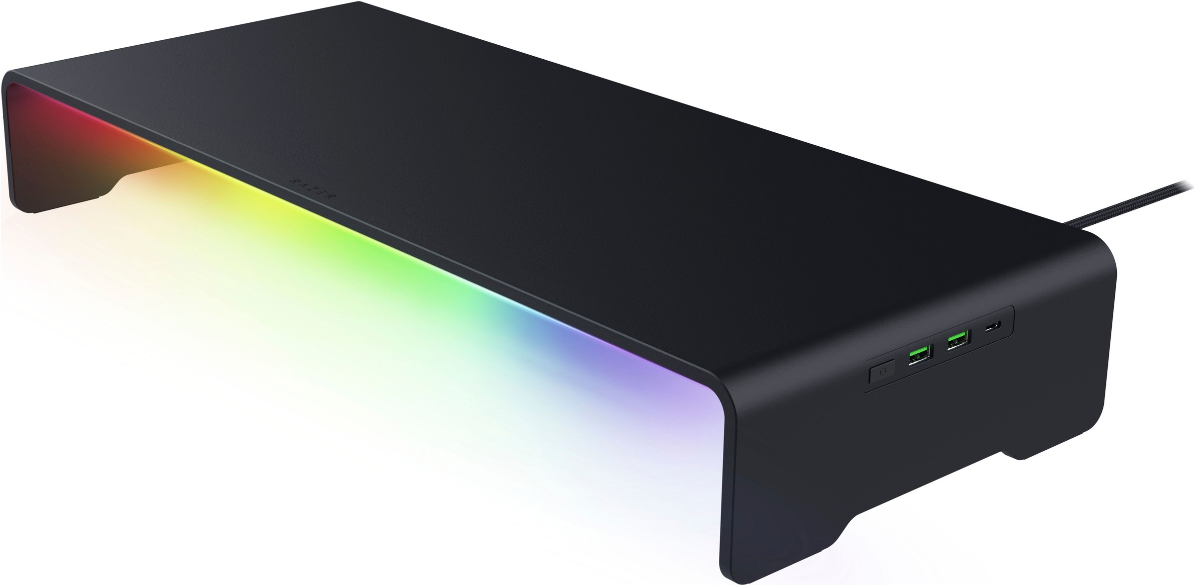 RAZER Monitorständer »Monitor Stand Chroma« bis 68,6 cm Zoll schwarz Aluminium Frei belegbare Razer Chroma RGB-Taste - Unendliche Möglichkeiten per 